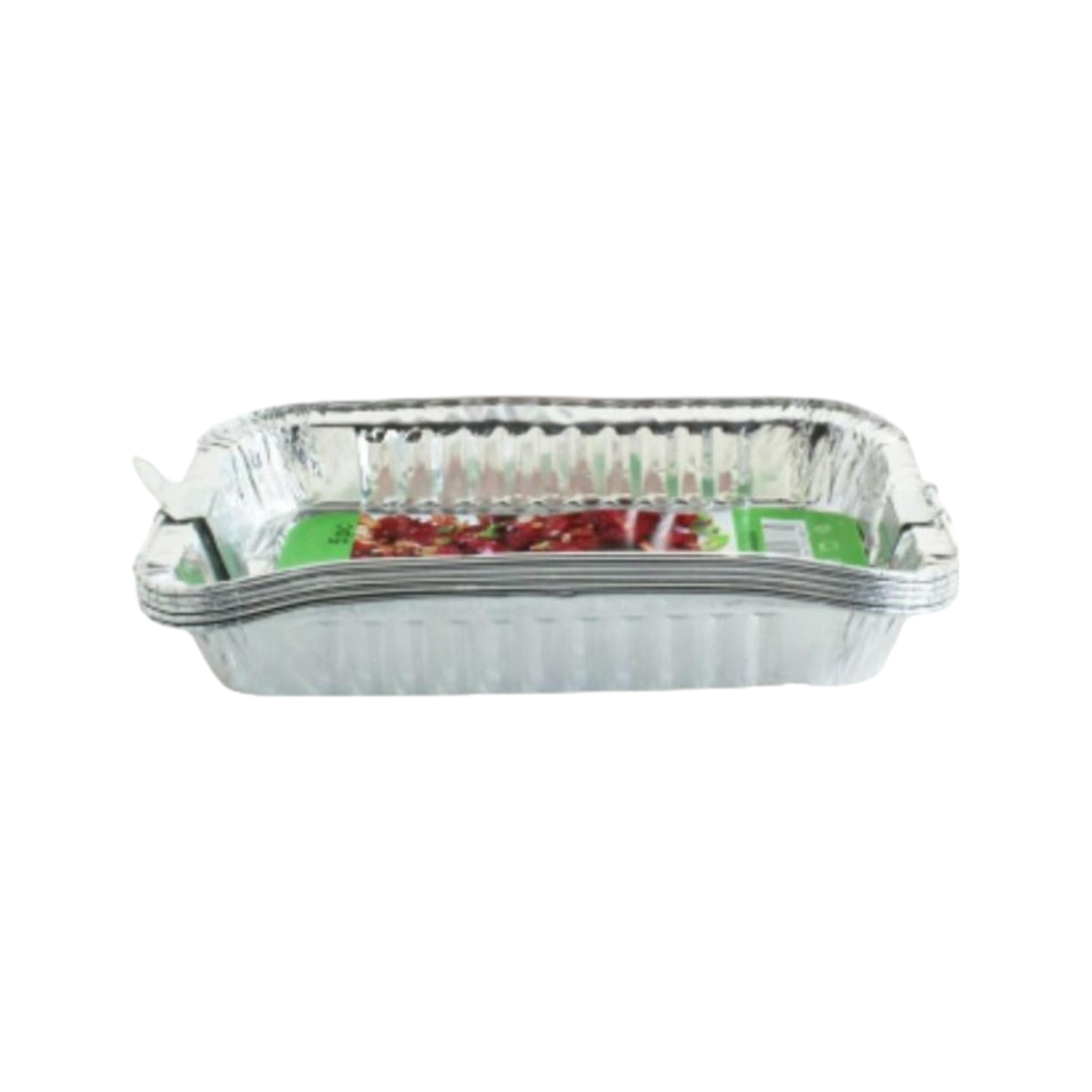 Disposable Aluminium Foil Cake Pan Container Rectangular 5pack WBAK006