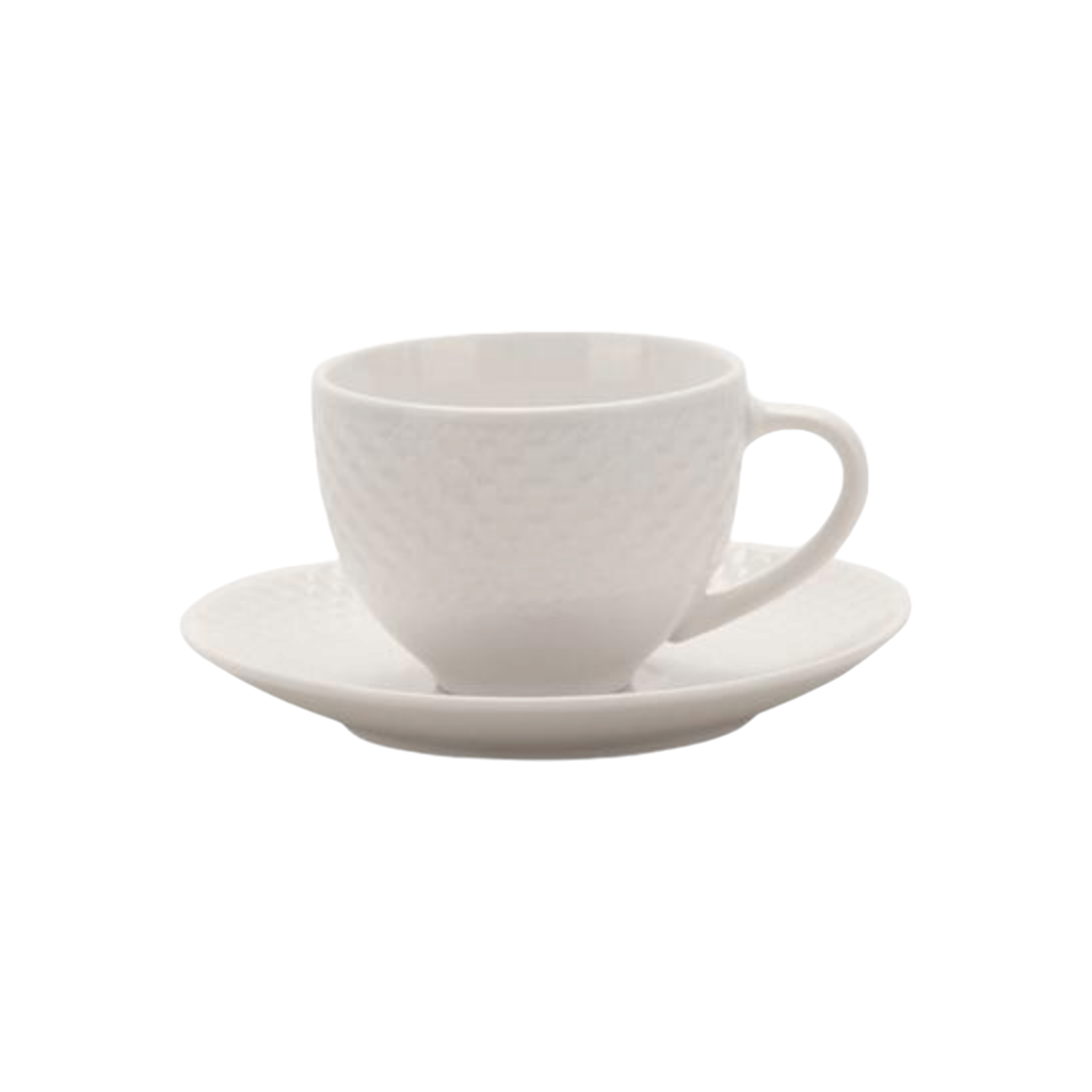 Ceramic Cup & Saucer Set 260ml White 30641