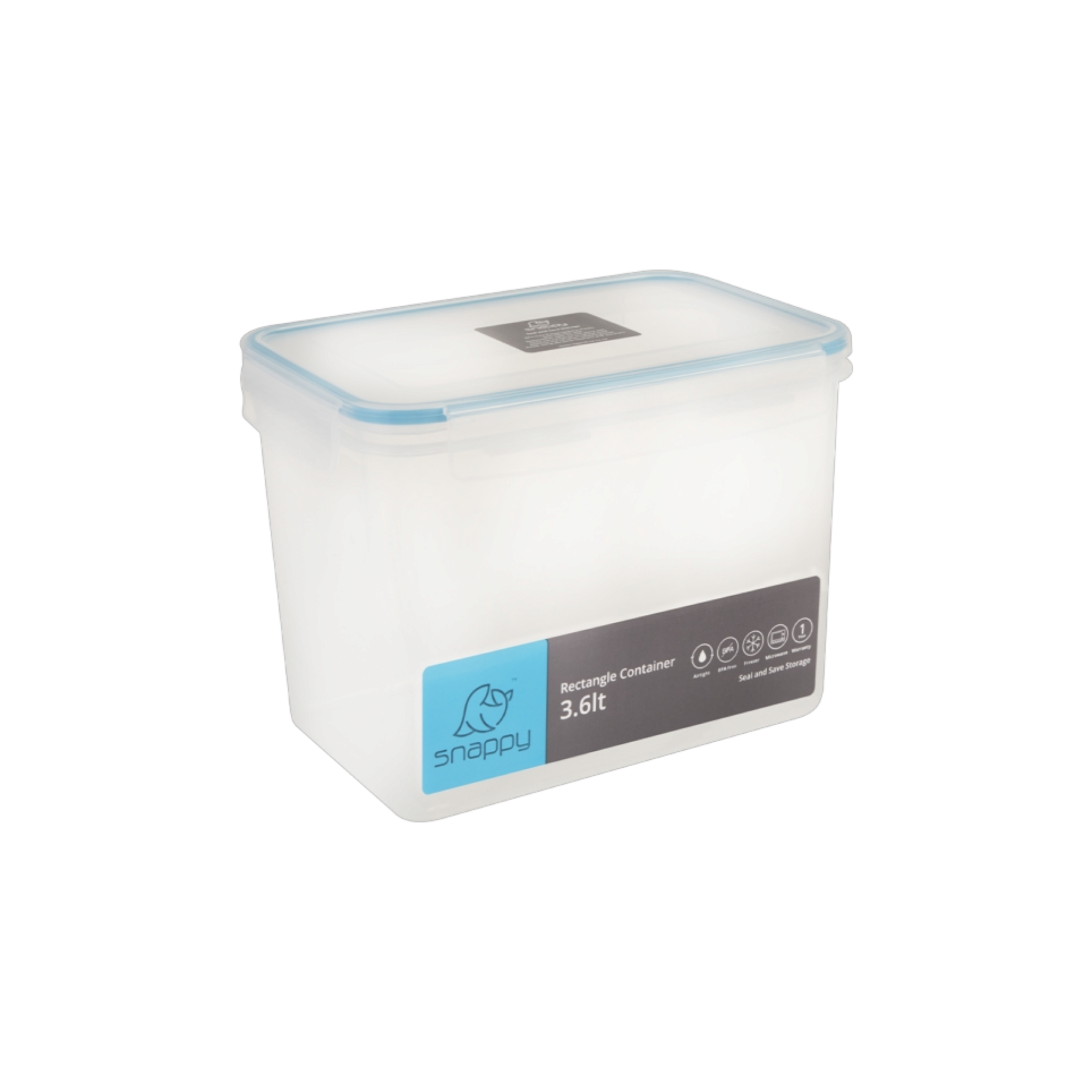 3.6L Snappy Food Storage Container Rectangle SN-R42