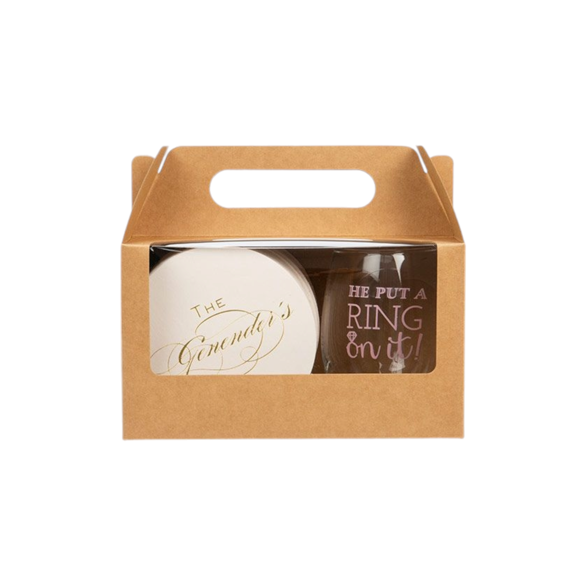 Gift Takeaway Food Treats Box Small with Window and Handle