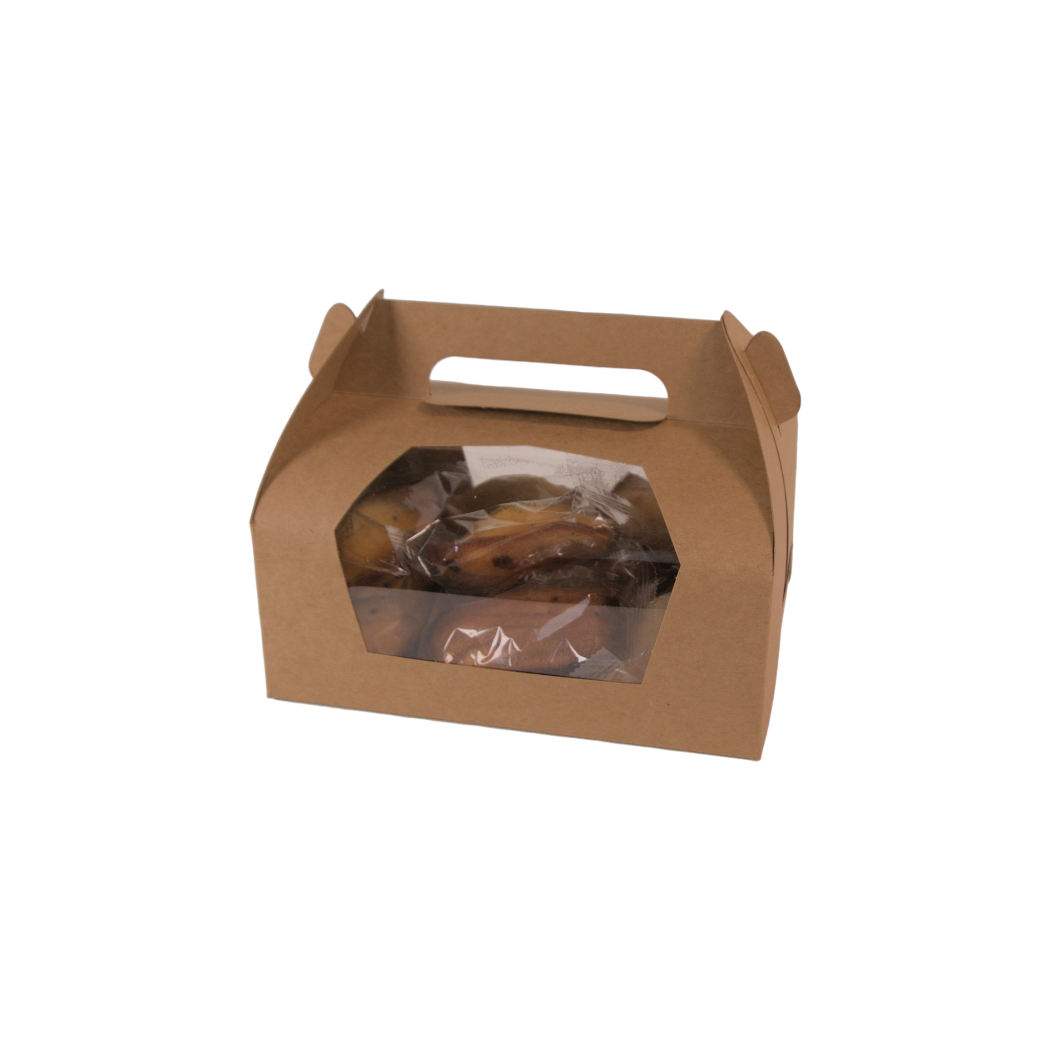 Gift Takeaway Food Treats Box Small with Window and Handle