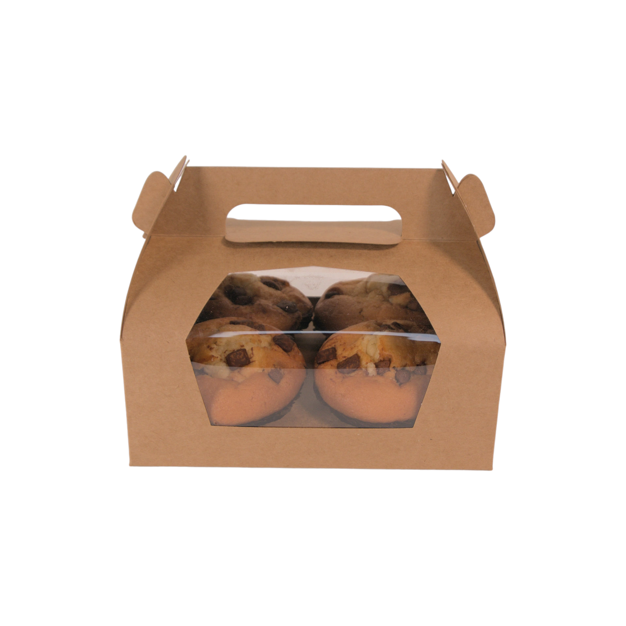 Gift Takeaway Food Treats Box Small with Window and Handle