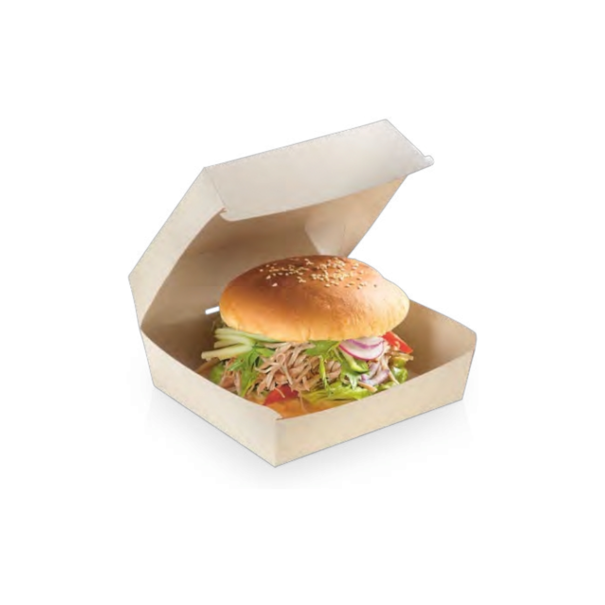 Bamboo Burger Clamshell Box 105mm 5pack