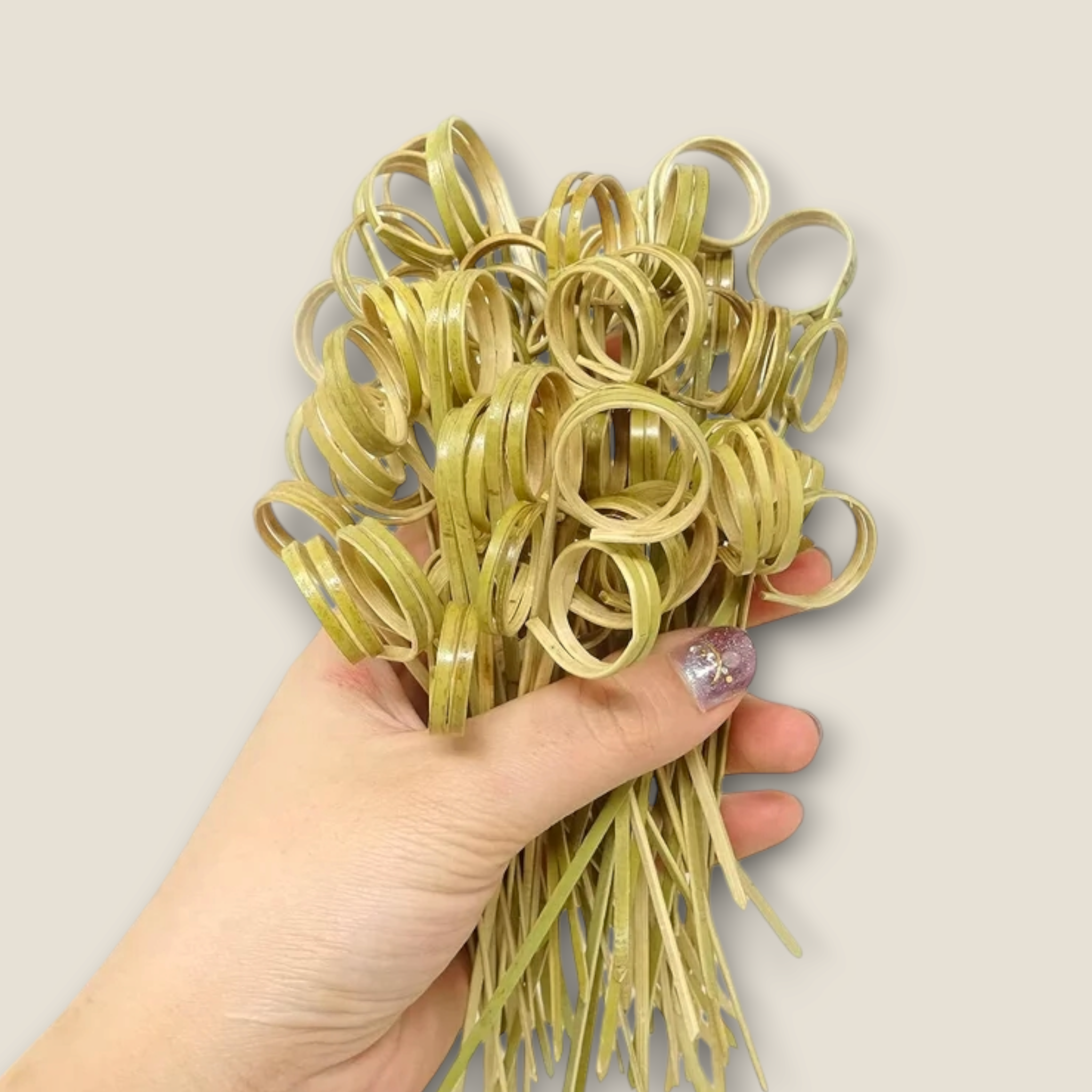 Bamboo Disposable Knot Picks 15cm Round Shape 50pack