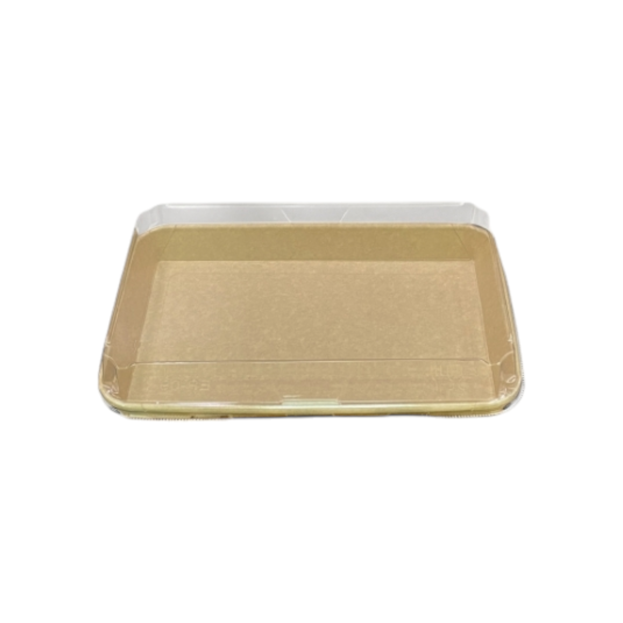 Disposable Serving To Go Kraft Food Tray with Lid 16x23.5x4cm