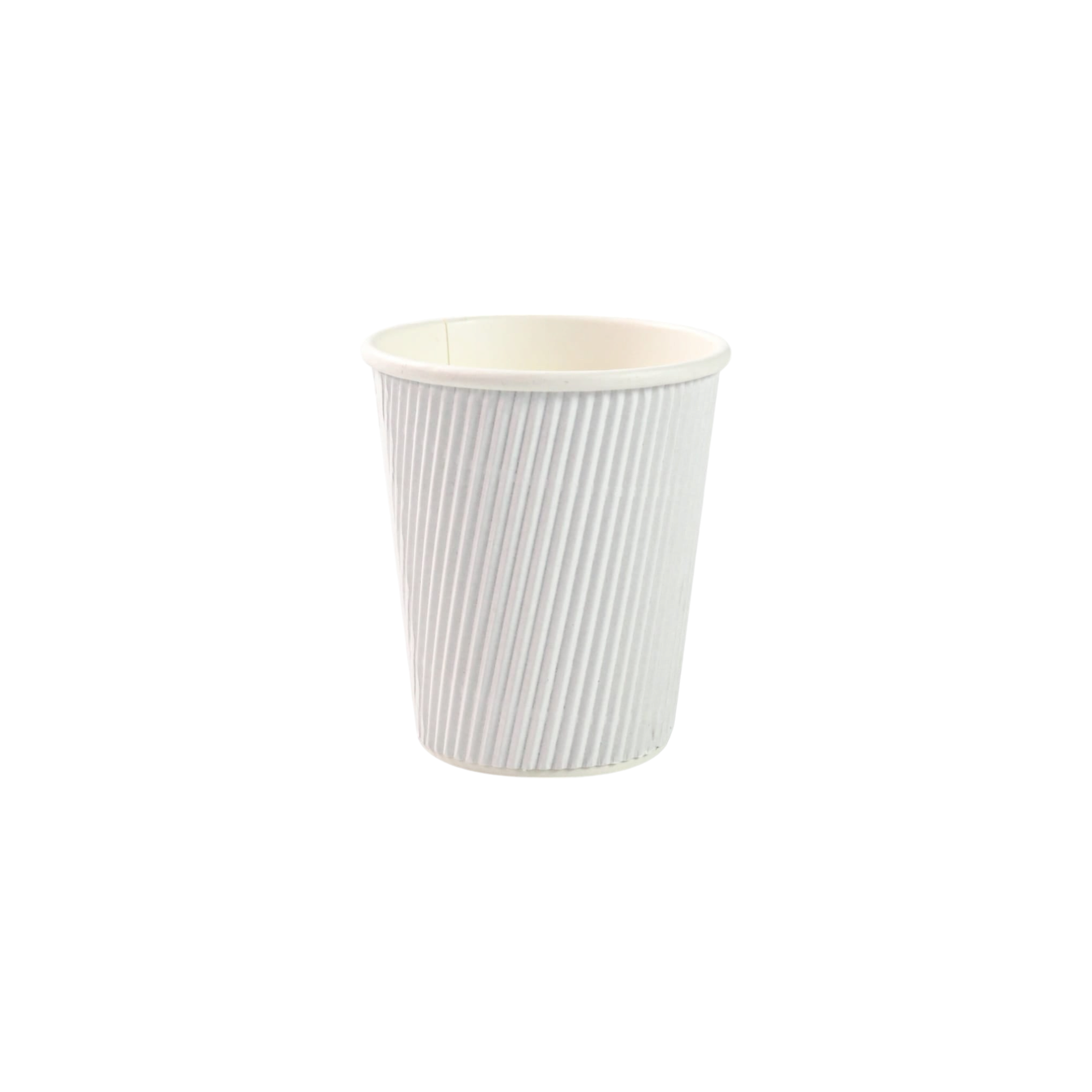 250ml Ripple Paper Coffee Cup White 5pack