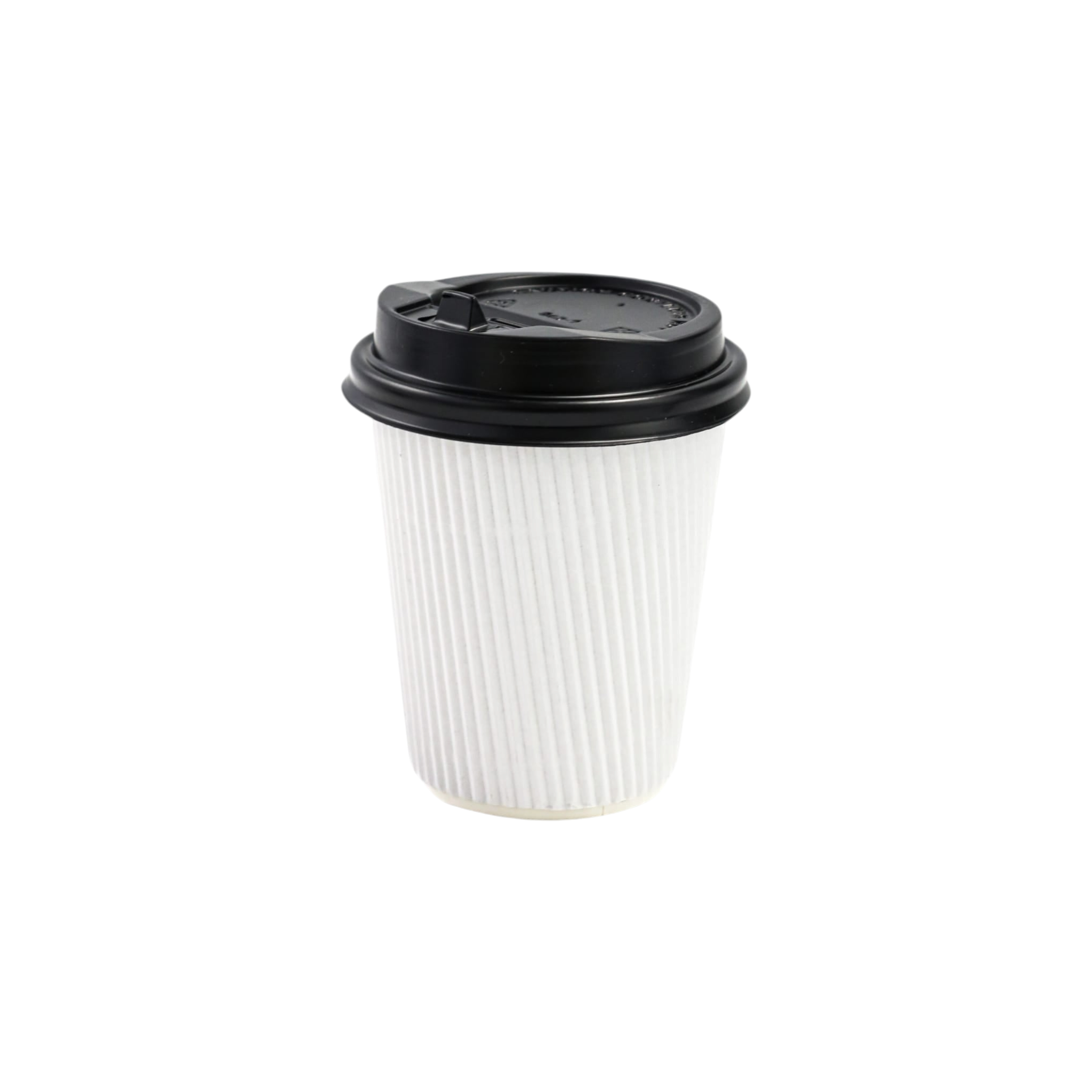 250ml Ripple Paper Coffee Cup White 5pack