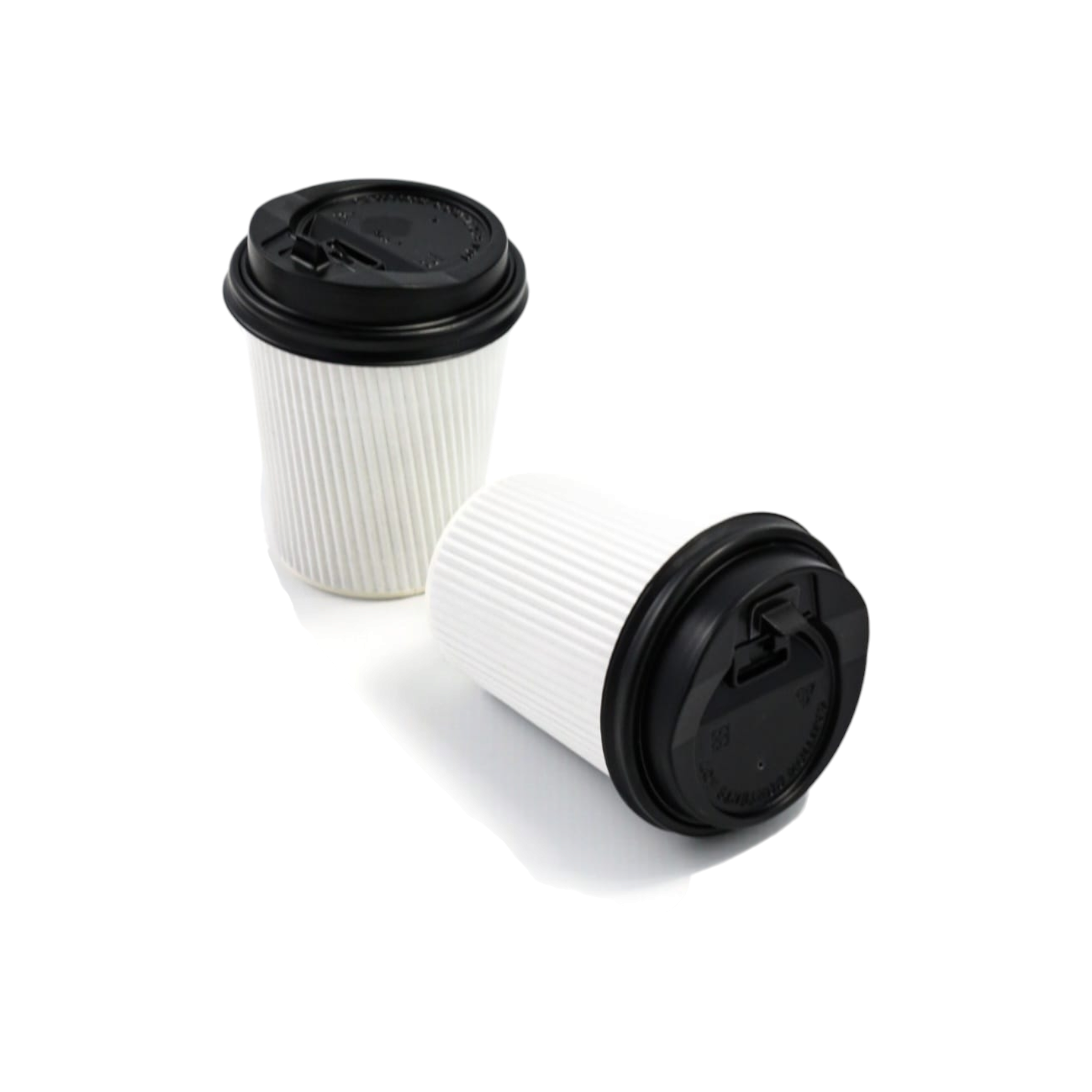 250ml Ripple Paper Coffee Cup White 5pack