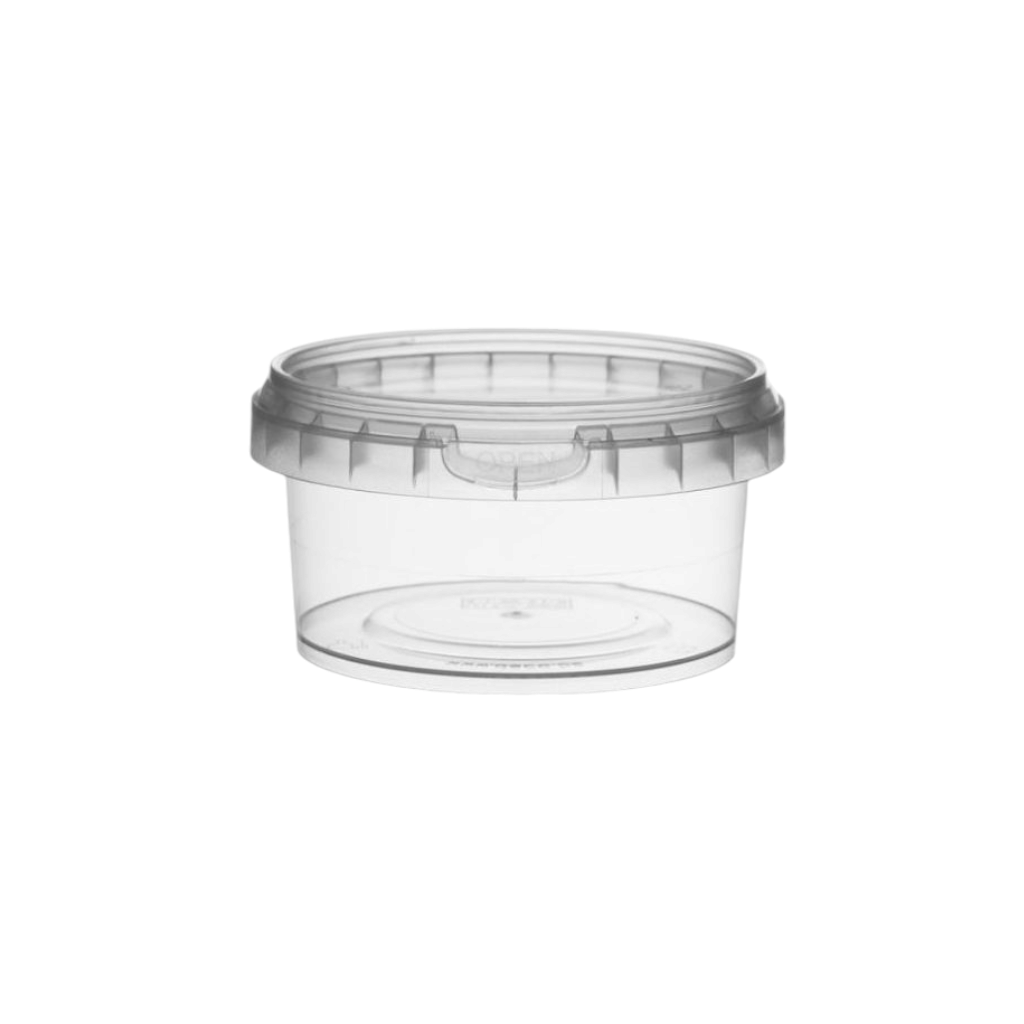 180ml PET Plastic Tub Tamper Proof with Clear Lid 10pack