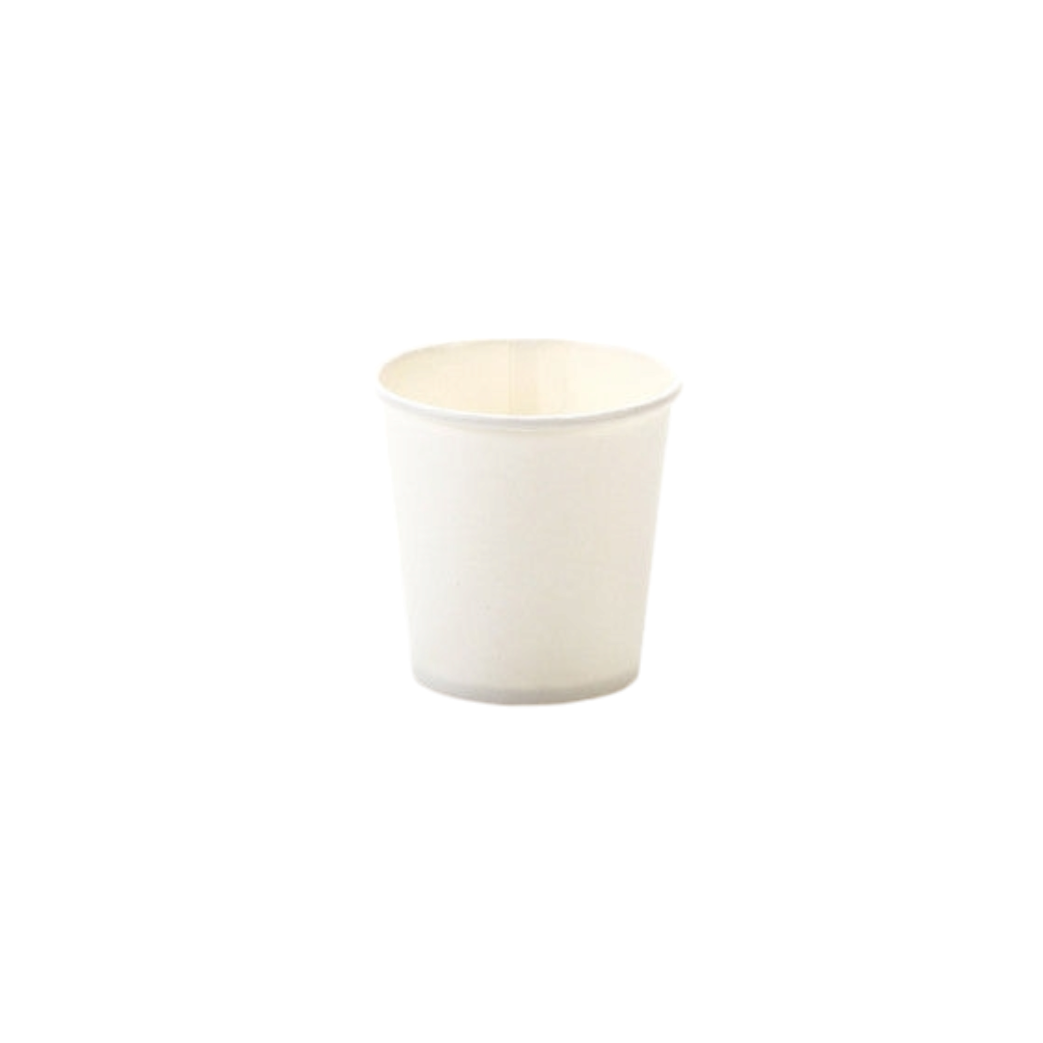 100ml Espresso Paper Coffee Cup Double Wall White with White Lid 10pack