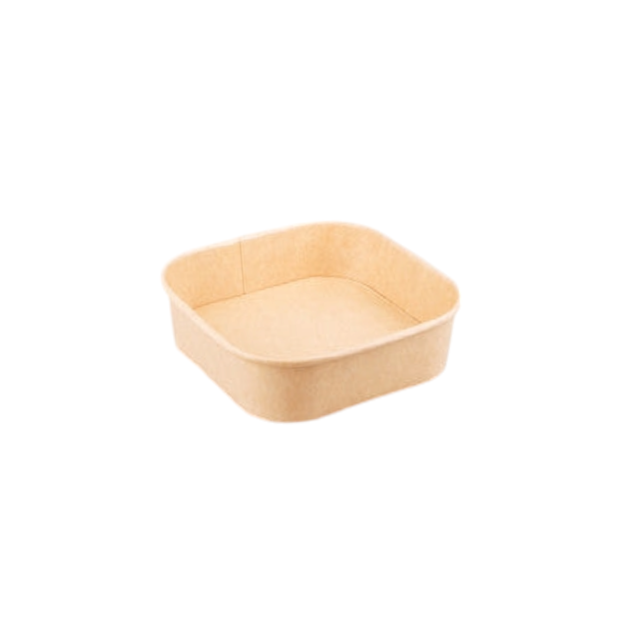 Kraft Paper Food Lunch Box Square Microwaveable Bowl 900ml 5pack