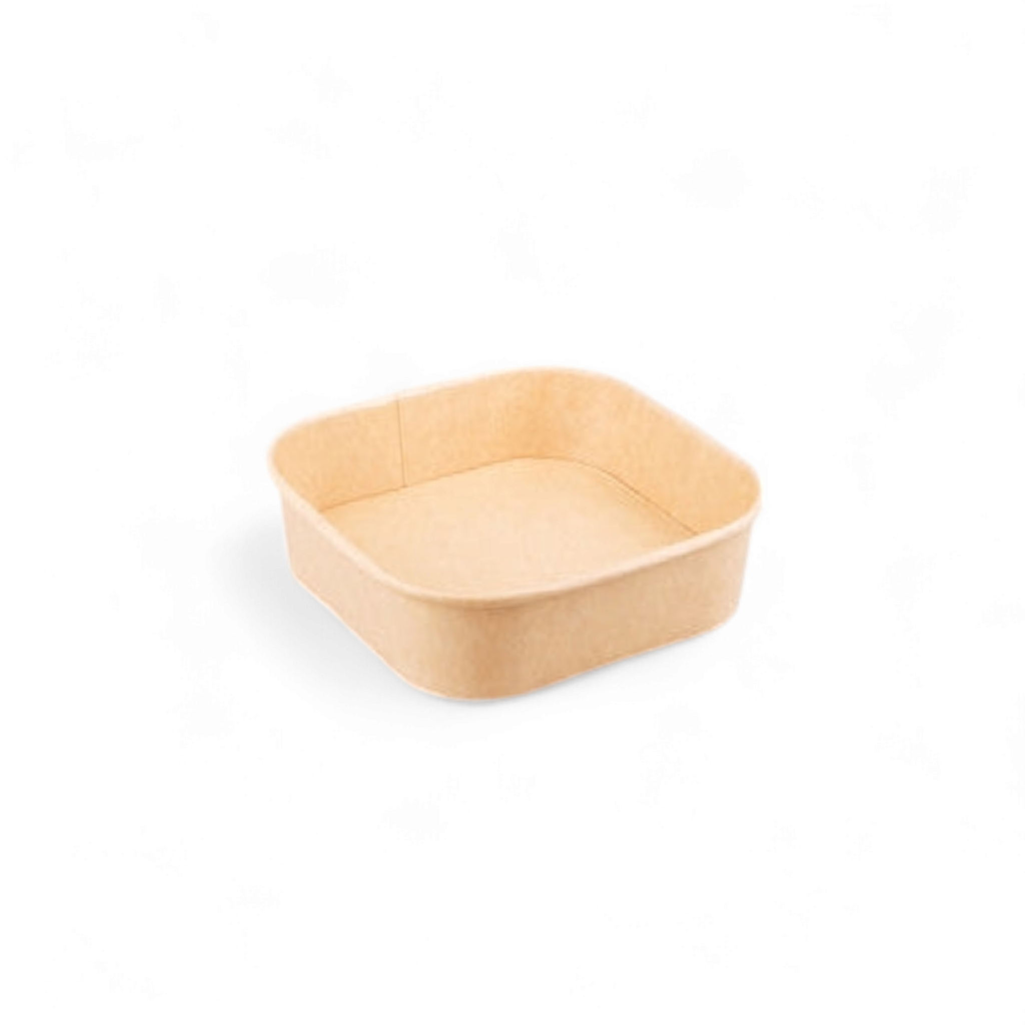 Kraft Paper Food Lunch Box Square Microwaveable Bowl 900ml 5pack