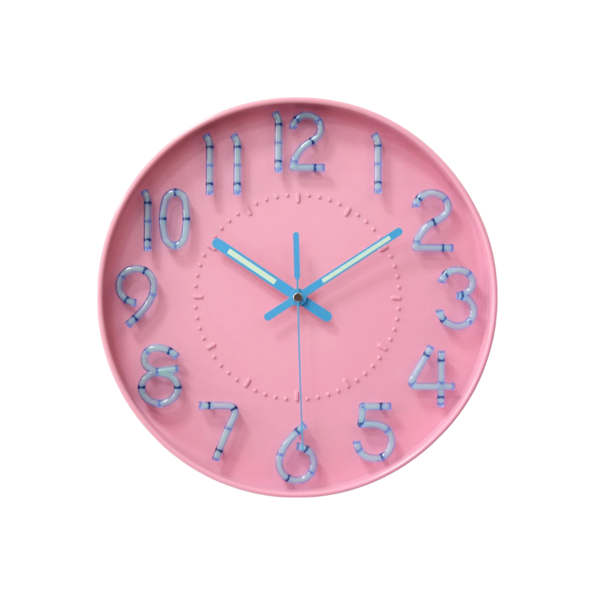 Wall Clock Round Glow In The Dark 30.5x3.5cm