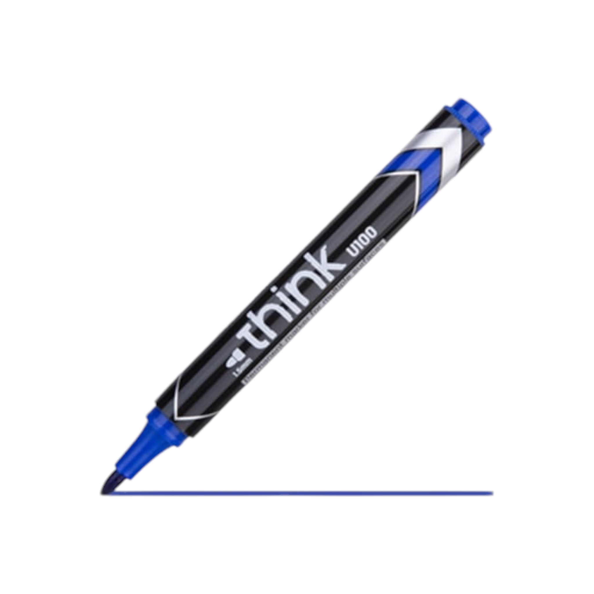 1.5mm Deli Permanent Marker Blue Bullet Tip