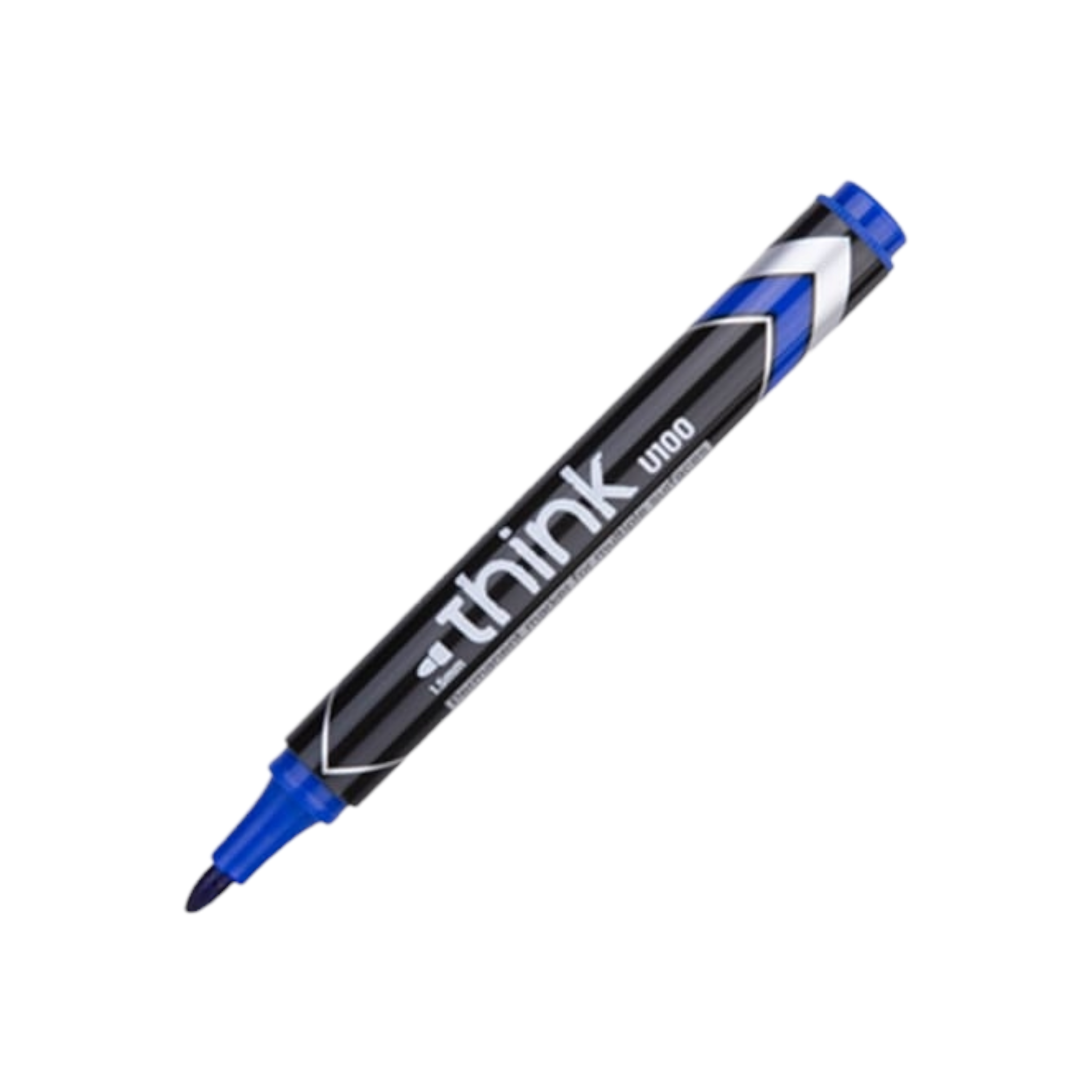 1.5mm Deli Permanent Marker Blue Bullet Tip