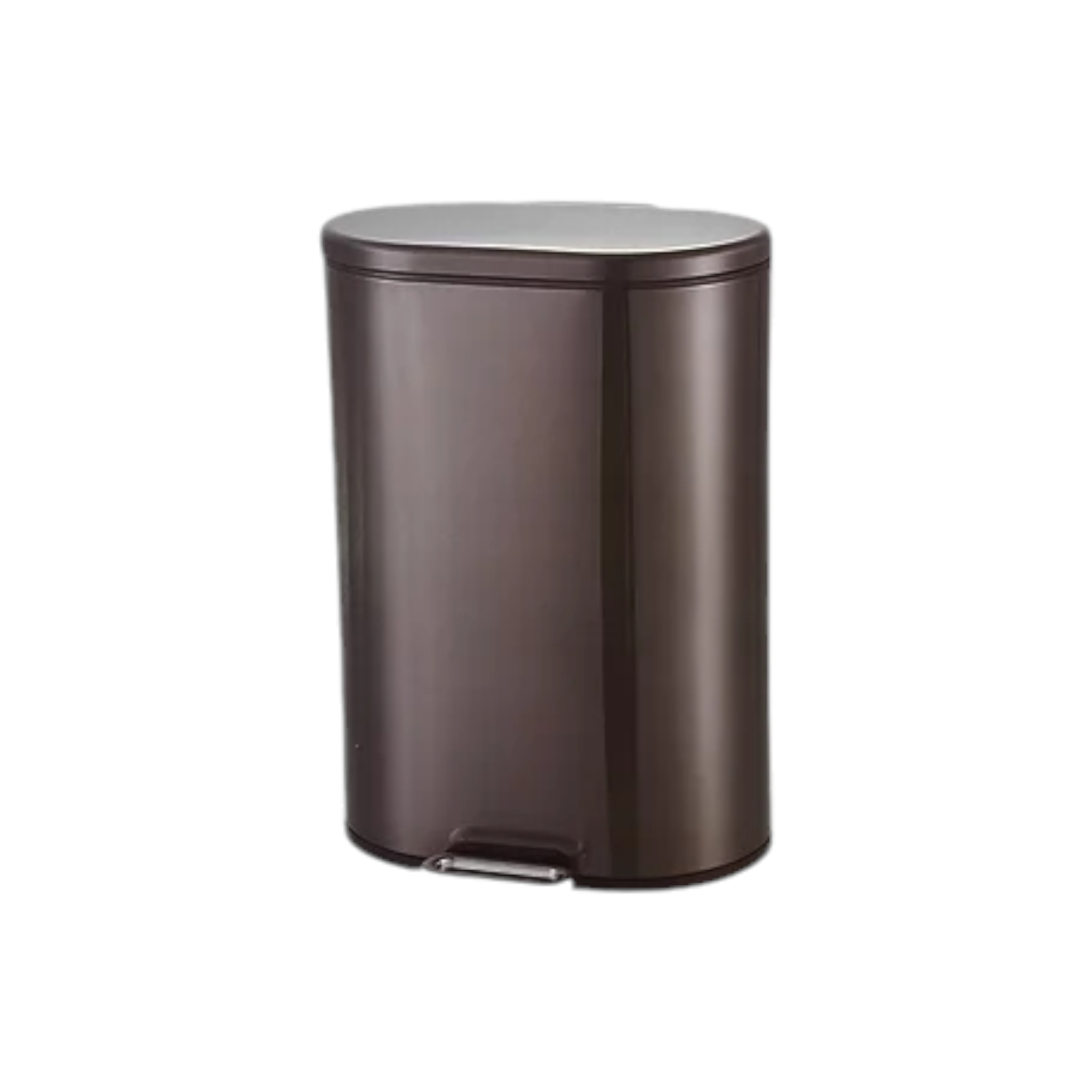 Continental Homeware Pedal Dustbin 12L Oval Black Steel CH792