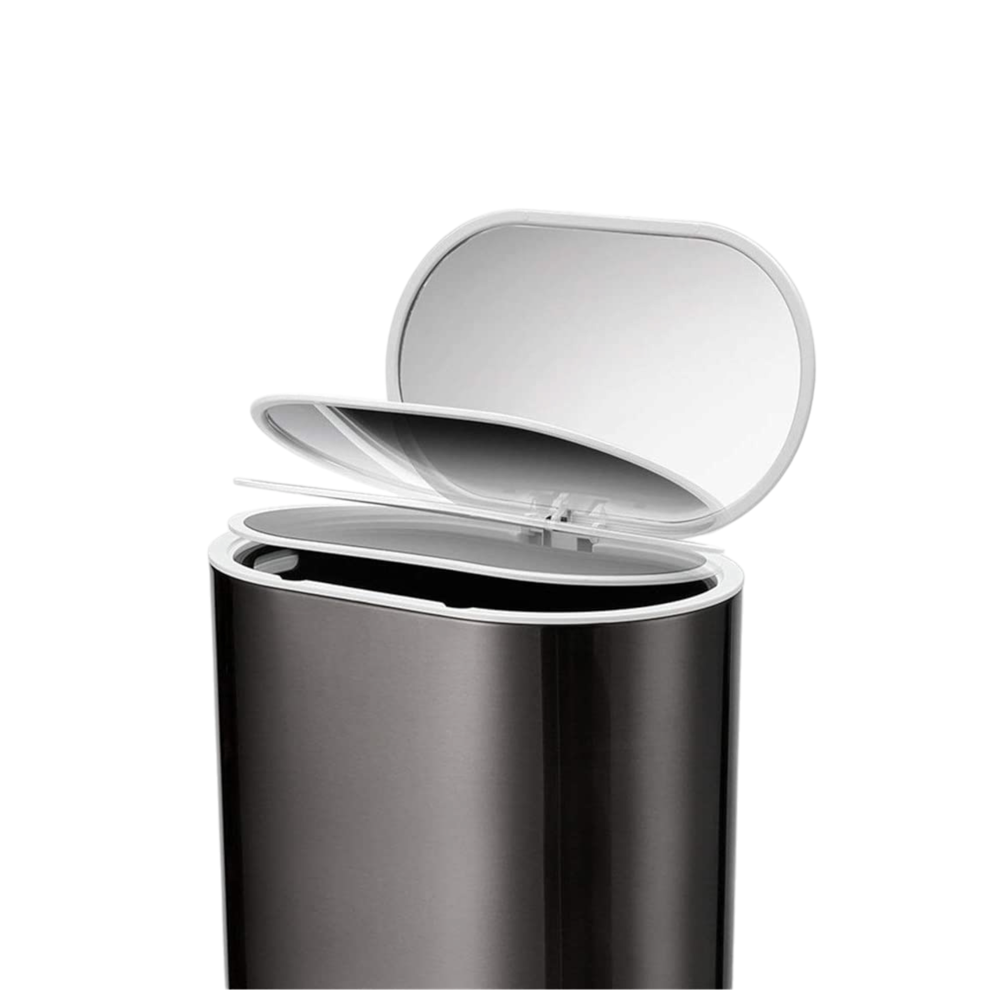 Continental Homeware Pedal Dustbin 12L Oval Black Steel CH792