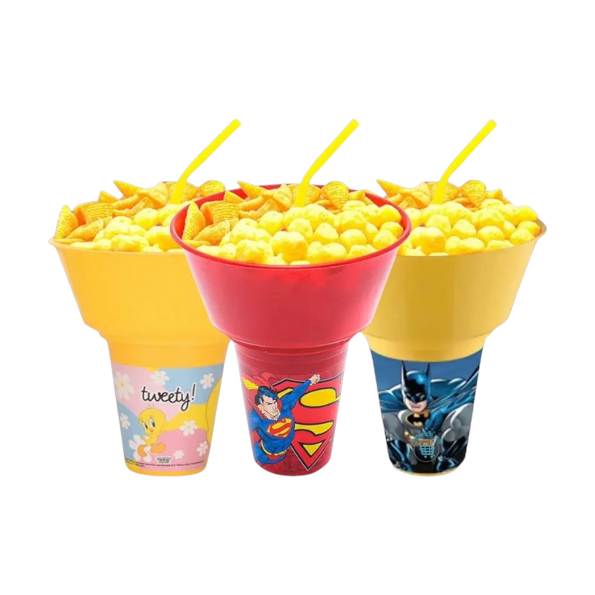 Tuffex Drink Cup & Snack Holder 2-in-1 Yellow TP564