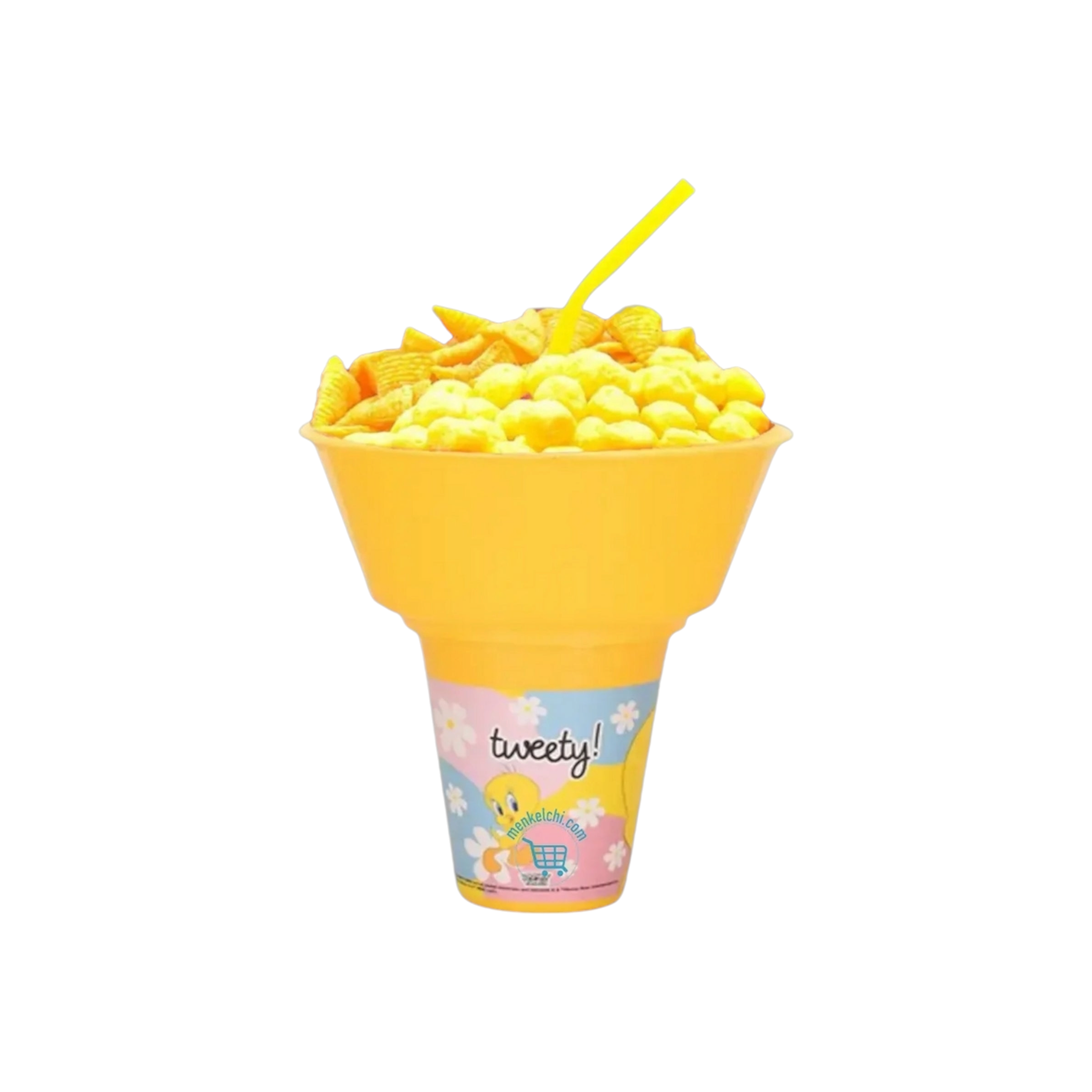 Tuffex Drink Cup & Snack Holder 2-in-1 Yellow TP564