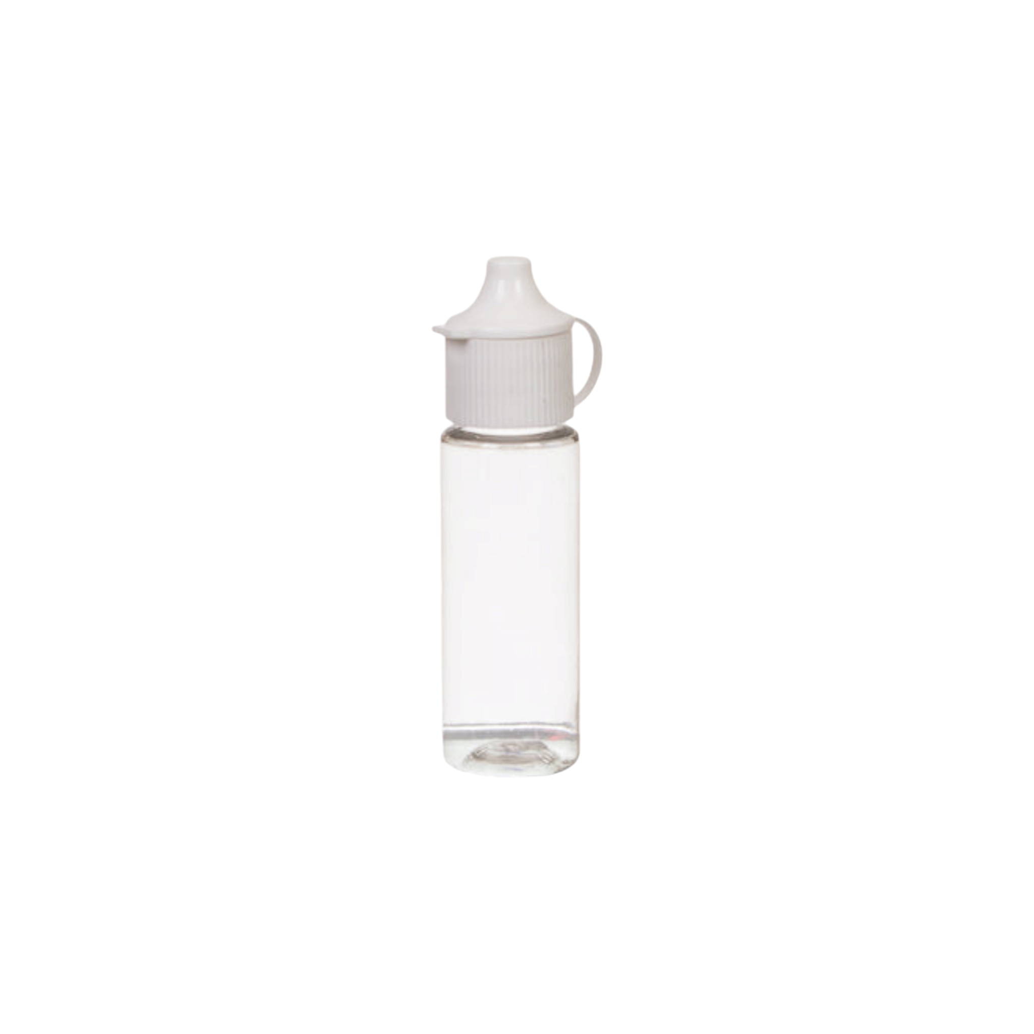 15ml Dropper Bottle Plastic Clear with Flip Ratchet Lid 10pack