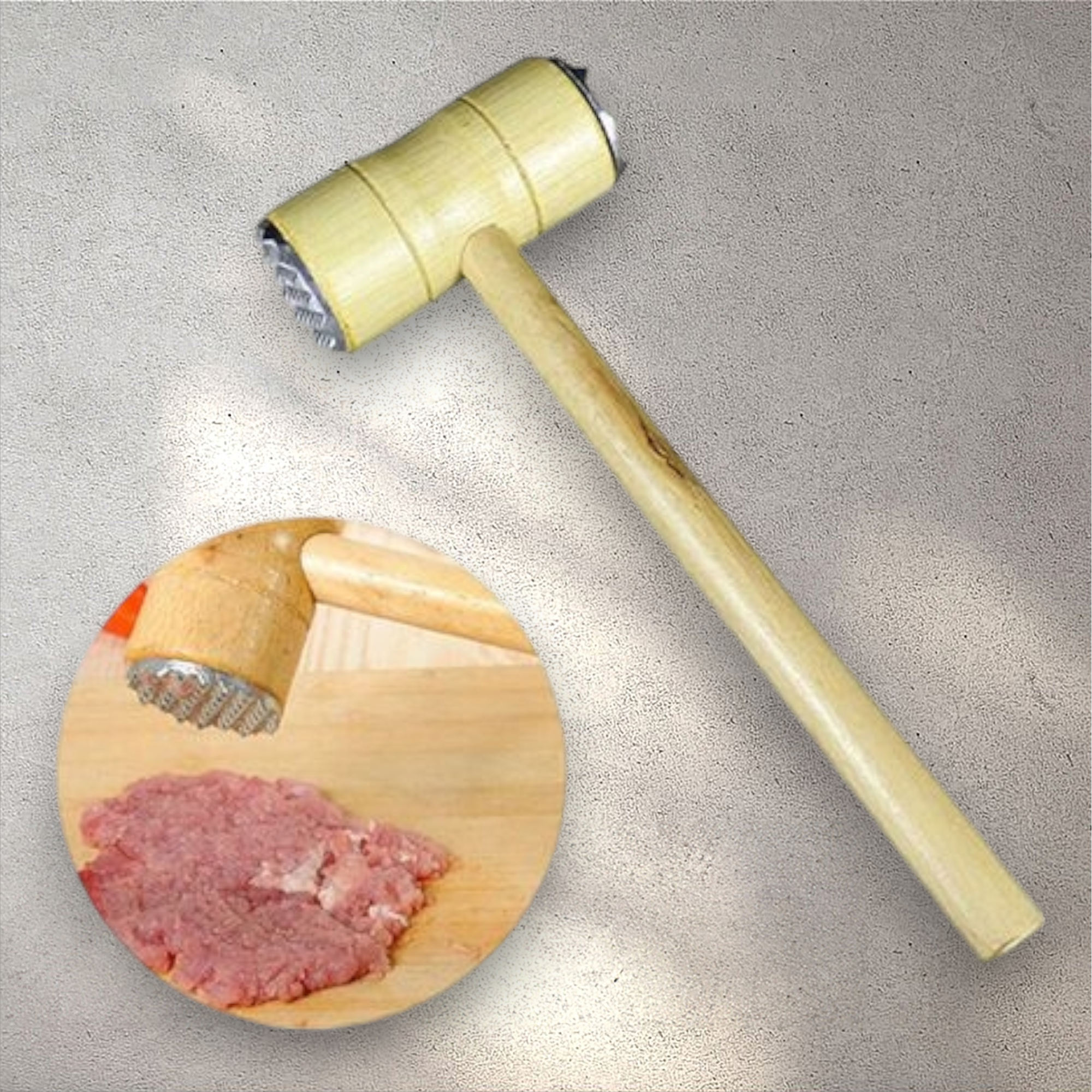 Wooden Mallet Meat Tenderiser 5x27cm