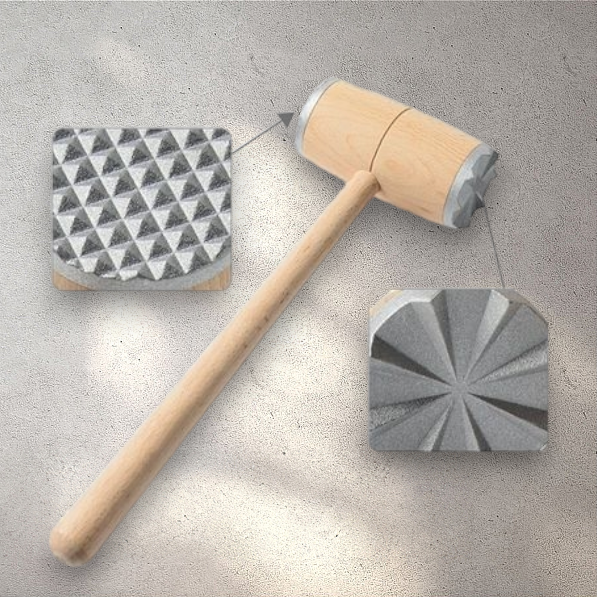 Wooden Mallet Meat Tenderiser 5x27cm