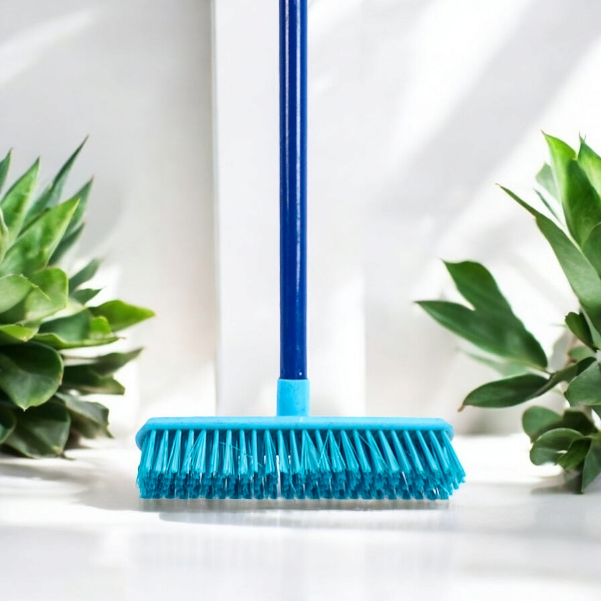 Household Floor Broom with Steel Handle Stick 375