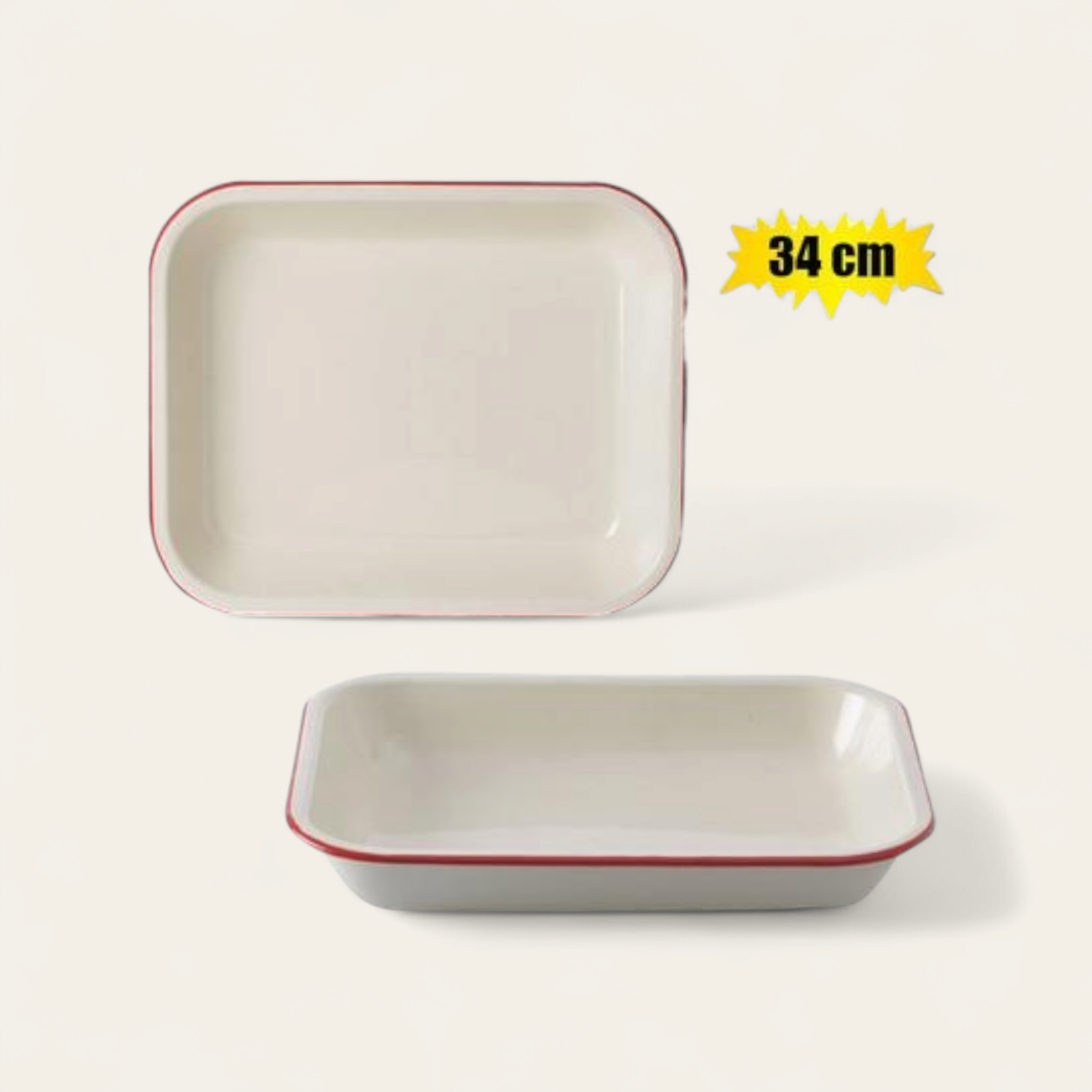 Enamel Baking Pan 27x34cm