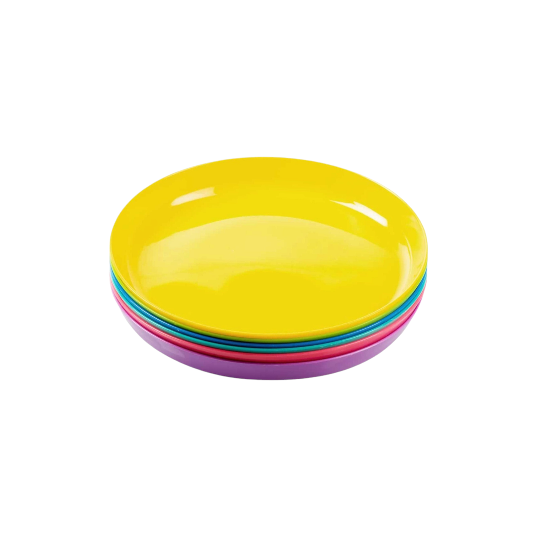 Kiddies Rainbow Plastic Plates 6pcs Buzz Kids