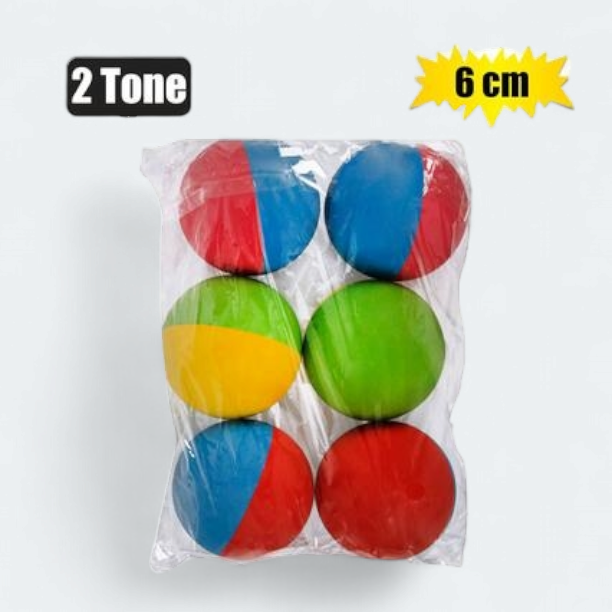 High Bounce Ball 2-Tone 6cm