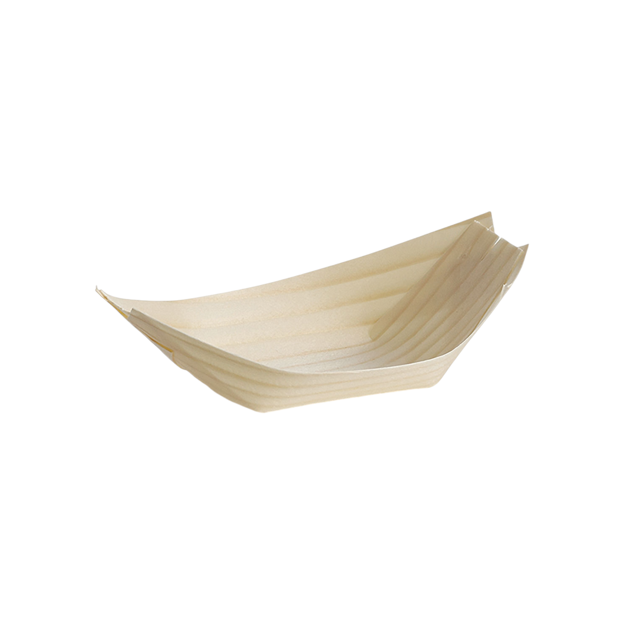 Bamboo Serving Boat Tray Disposable Large 25cm