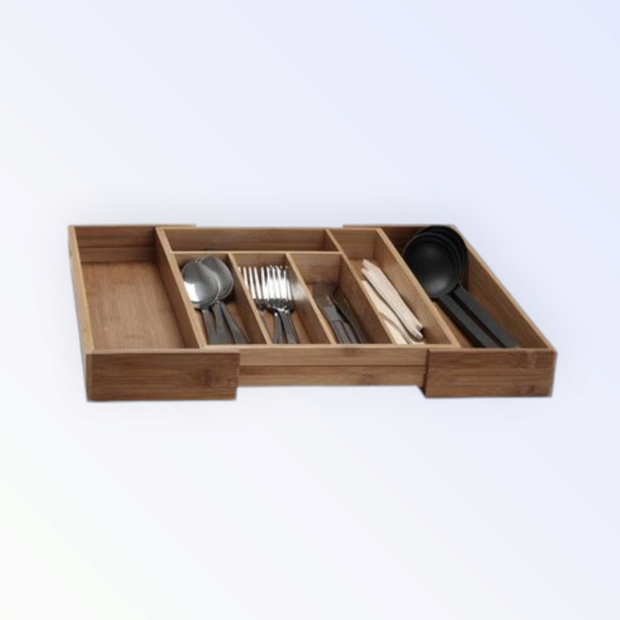 EH Bamboo Extendable Cutlery Tray 430x350x65mm 21056