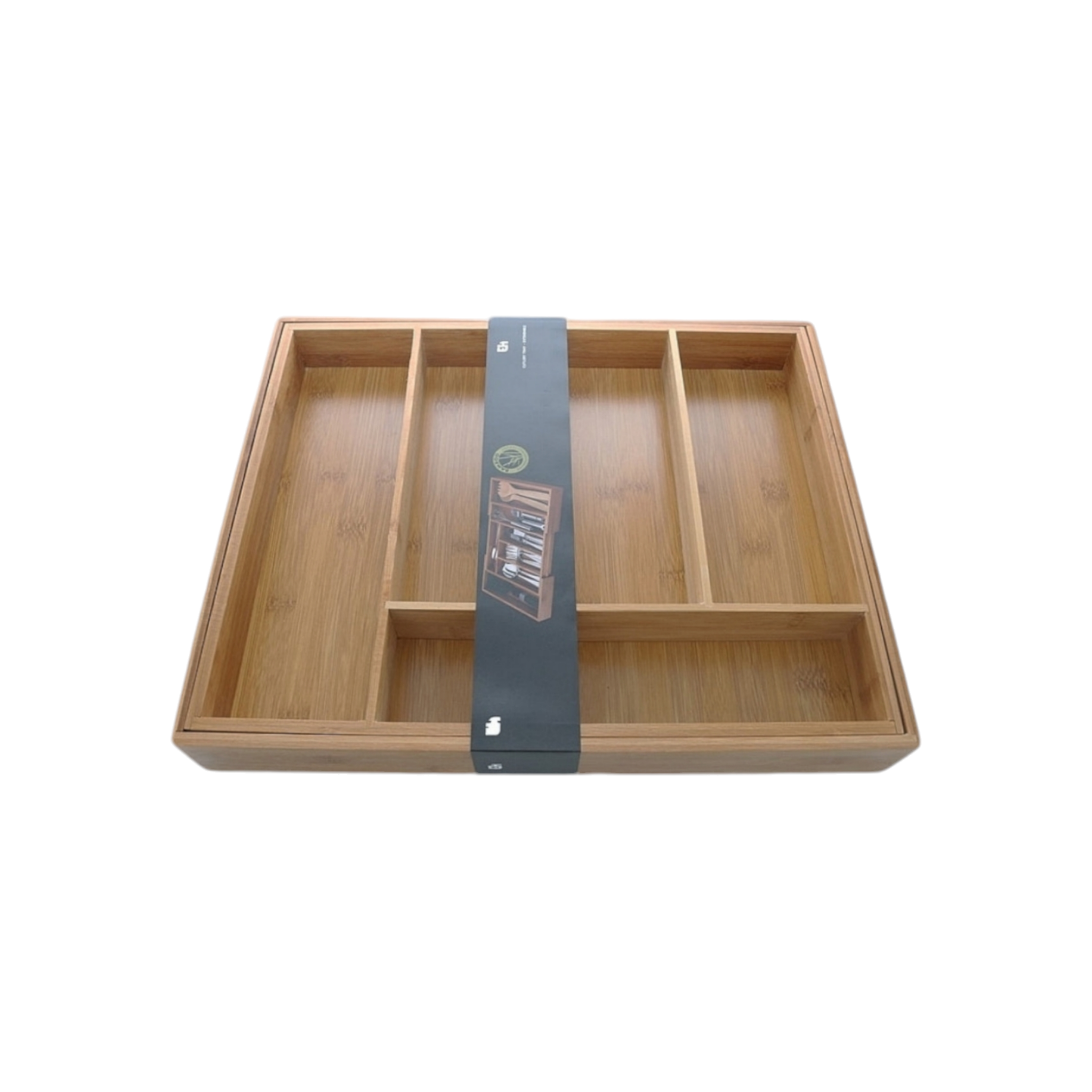 EH Bamboo Extendable Cutlery Tray 430x350x65mm 21056