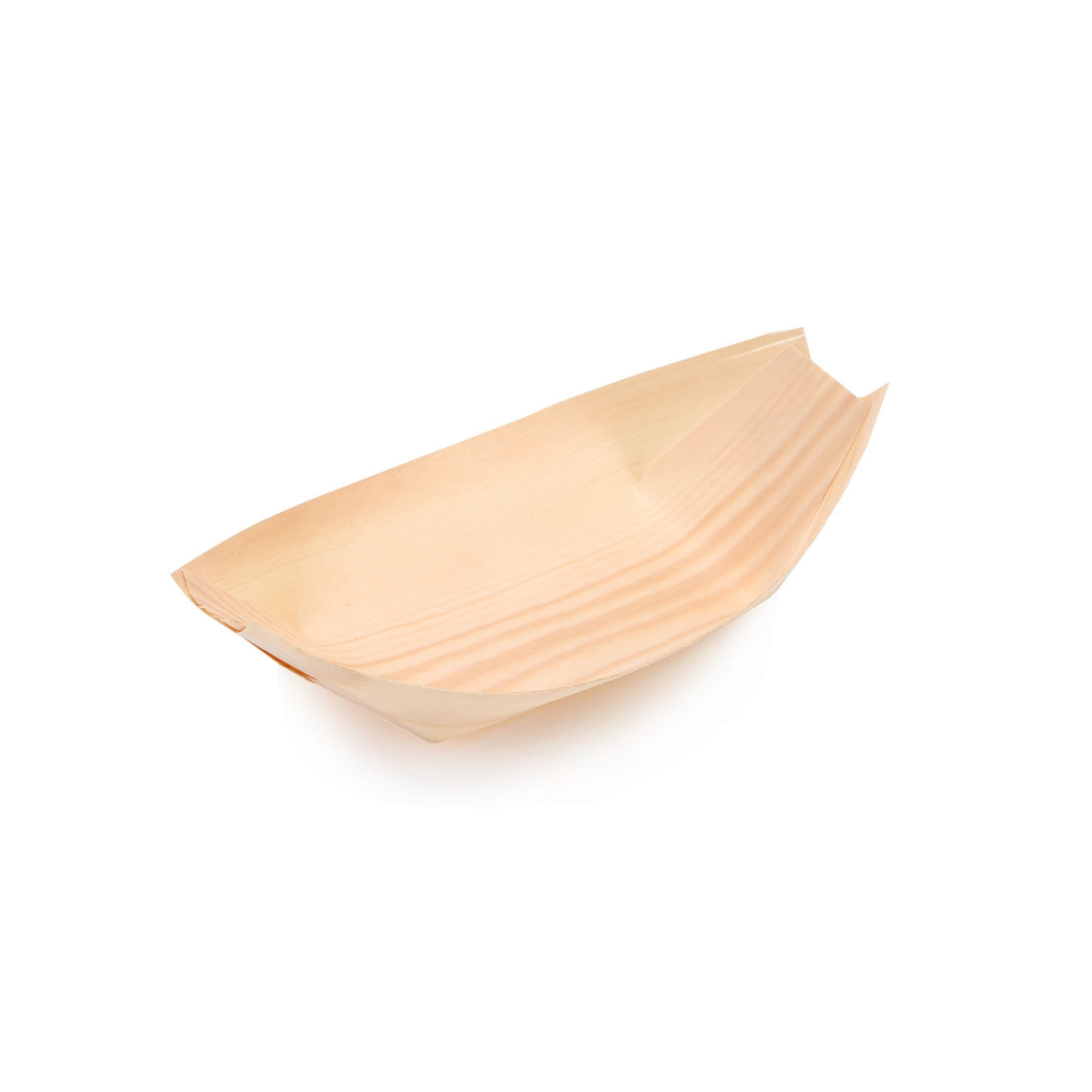 Bamboo Serving Boat Tray Disposable 11.5x6.5cm 50pack