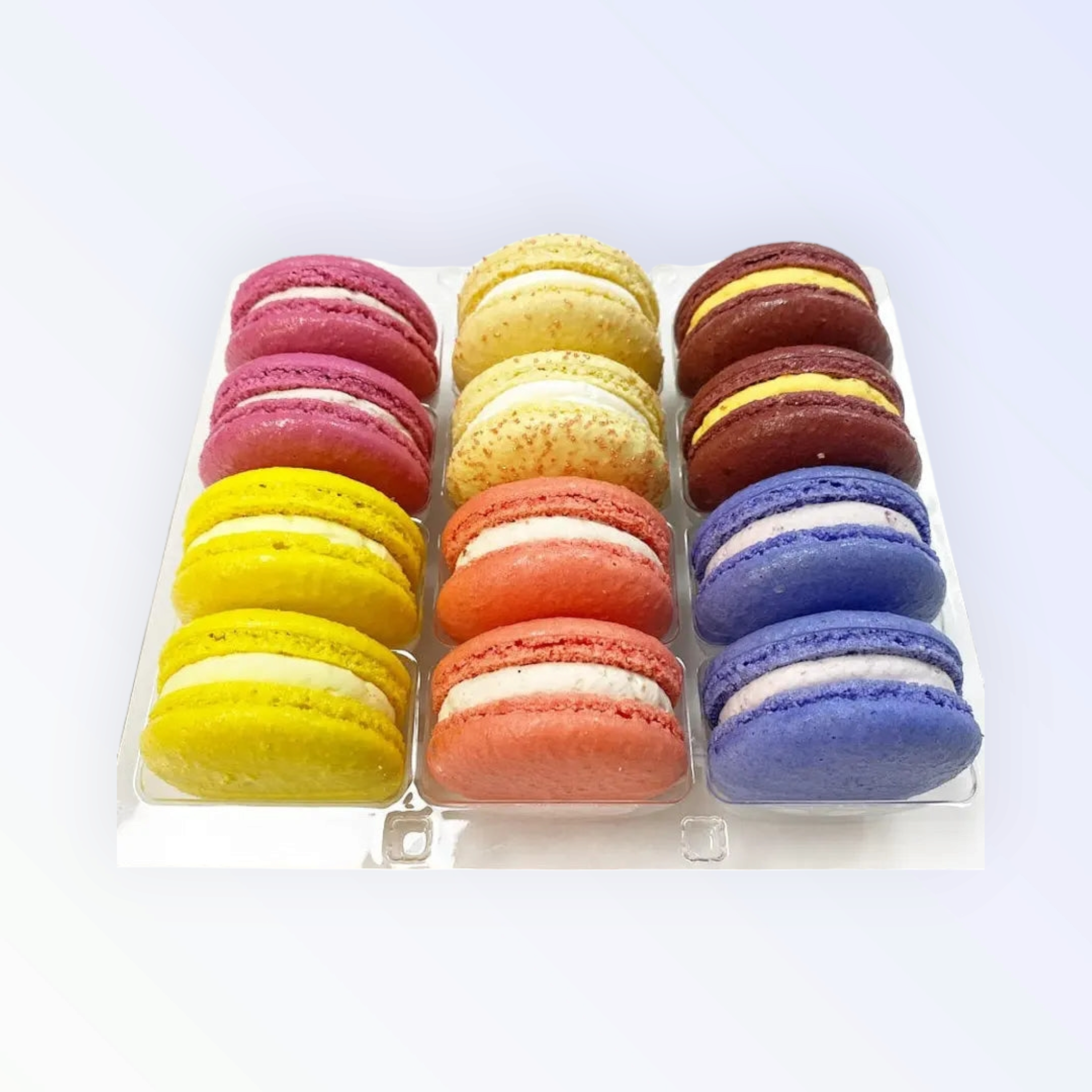 Macaron Display PET Container Tray 26.5x22.2cm fits 35