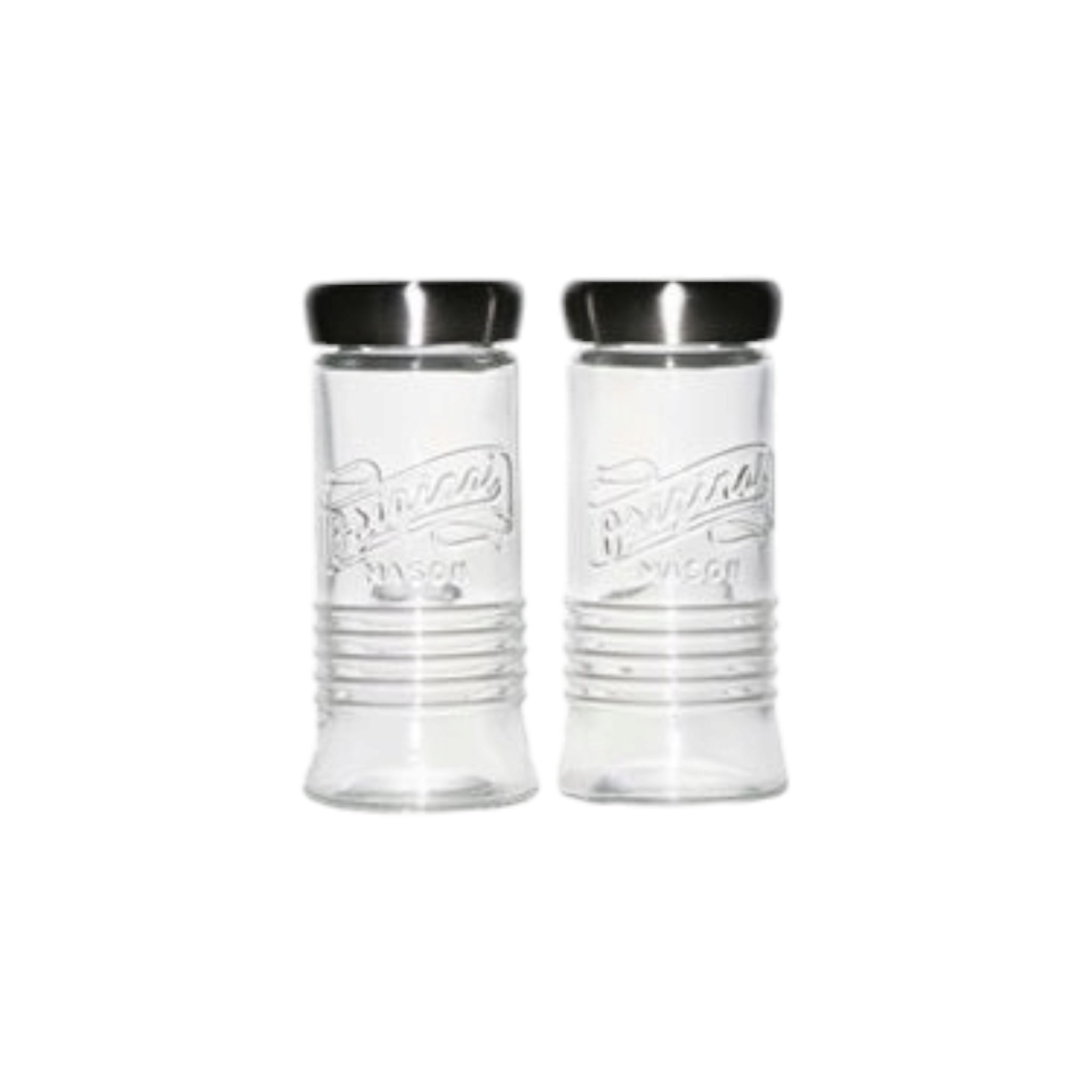 Aqua Glass Salt & Pepper Shaker 150ml Condiment Set 26050