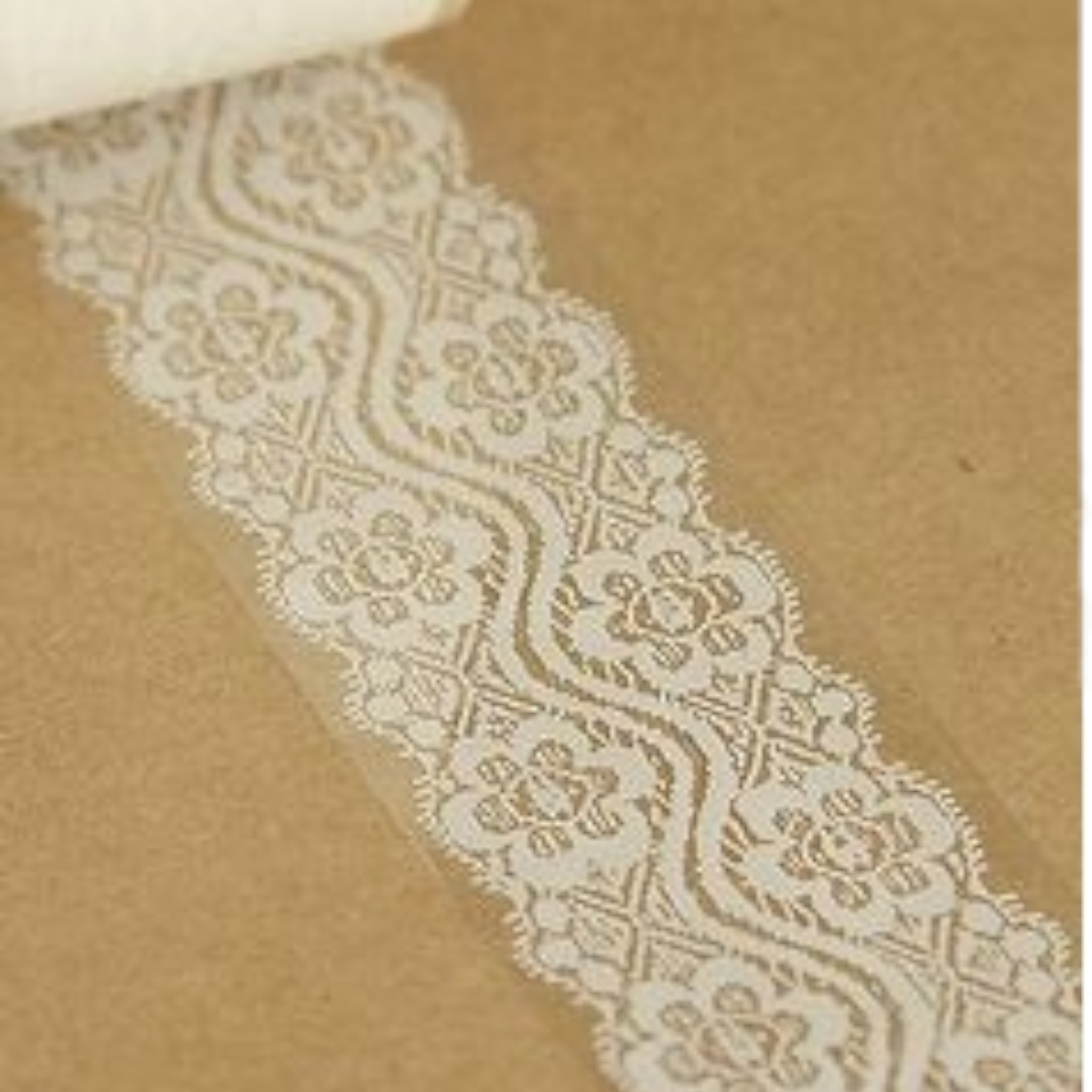 Lace Deco White with Clear Tape 45mmx100m