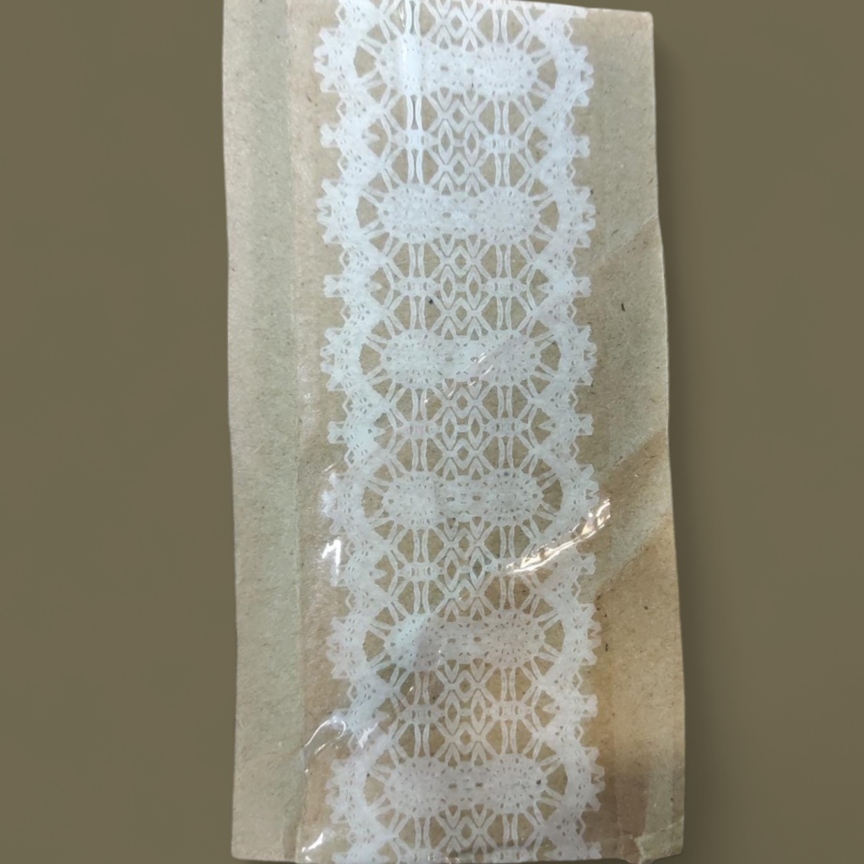 Lace Deco White with Clear Tape 45mmx100m