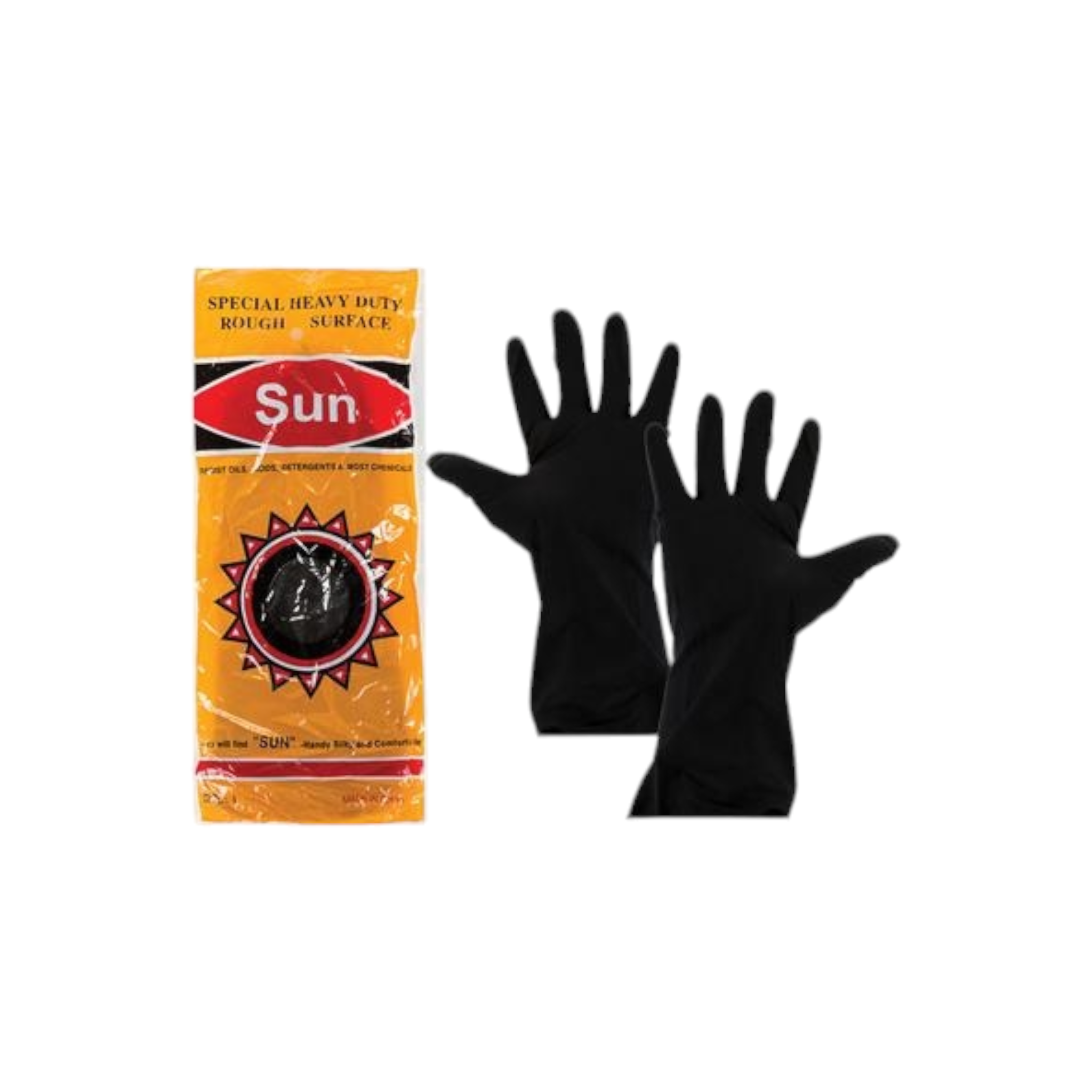 Black Latex Builder Gloves