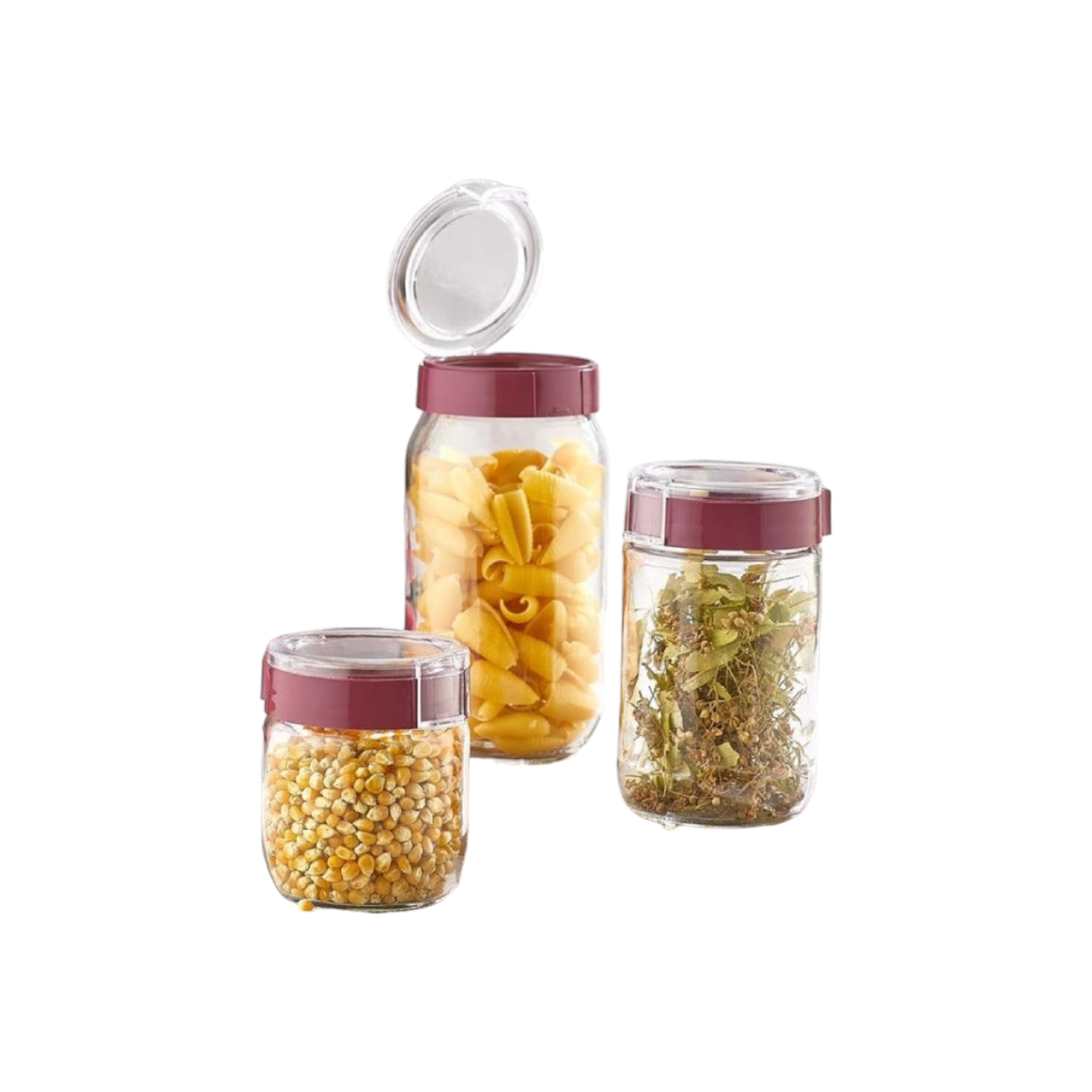 Hane Amor Storage Jar 3pc Set HN-1387