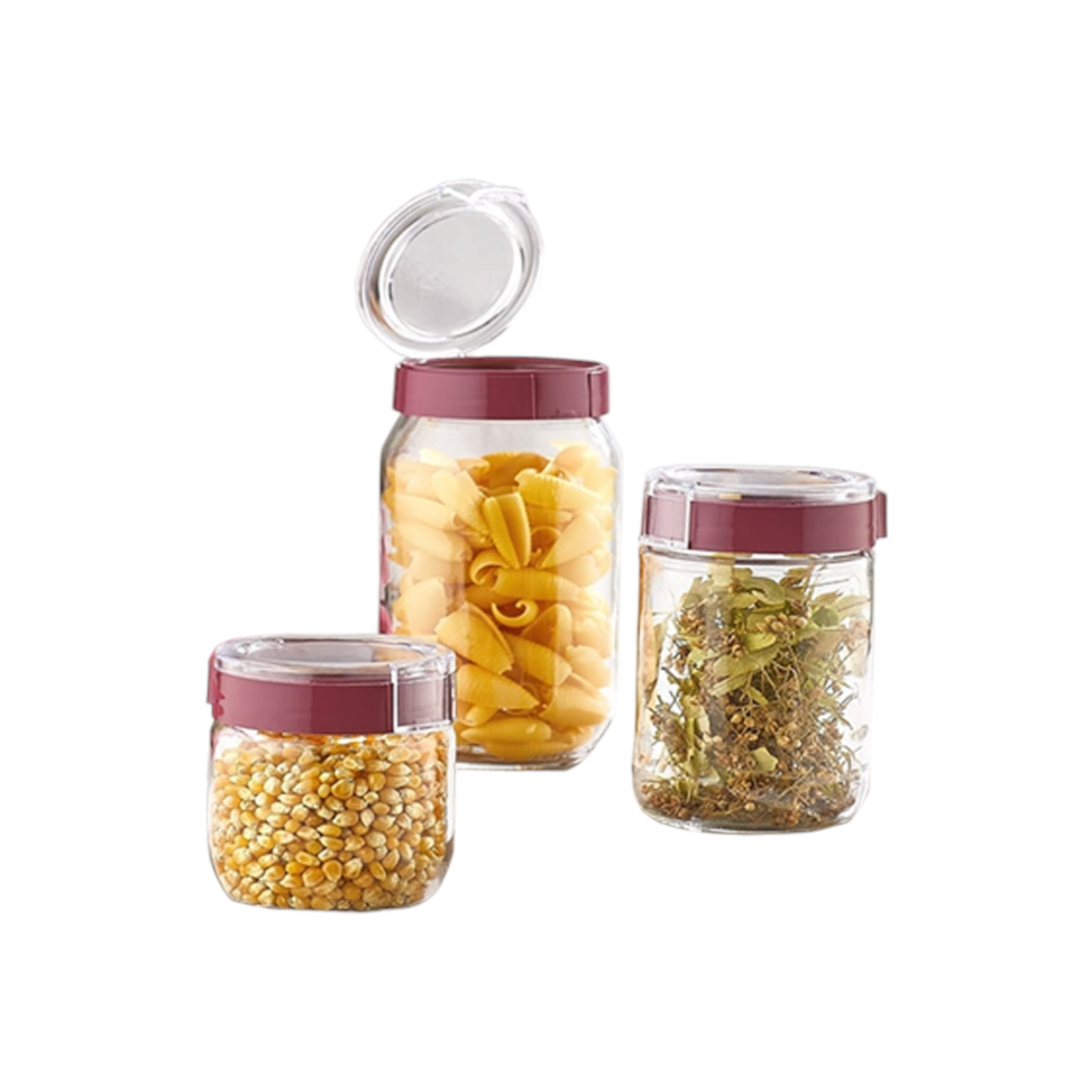 Hane Amor Storage Jar 3pc Set HN-1387