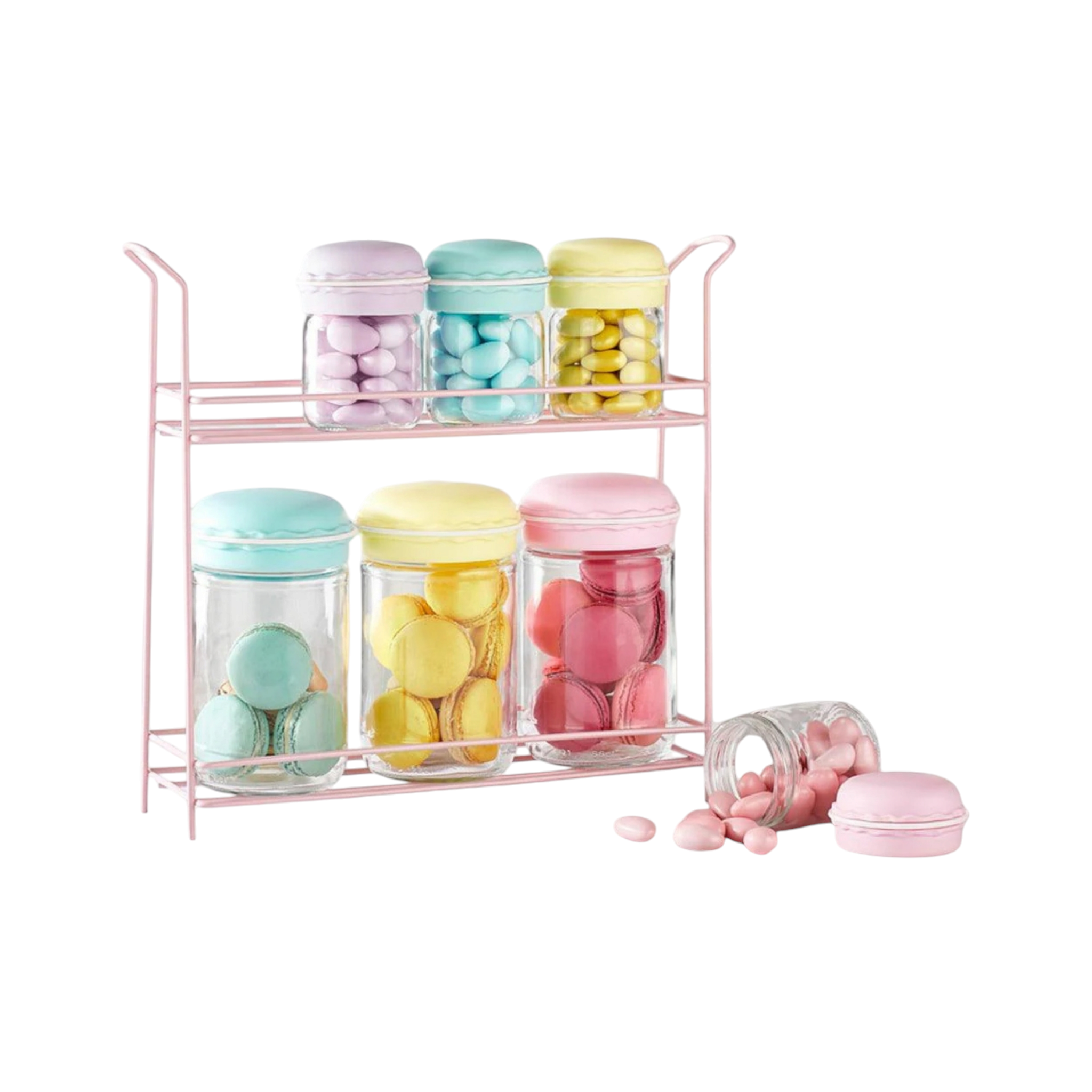 Hane Macaron Spice Jar 7pc Set HN-2507