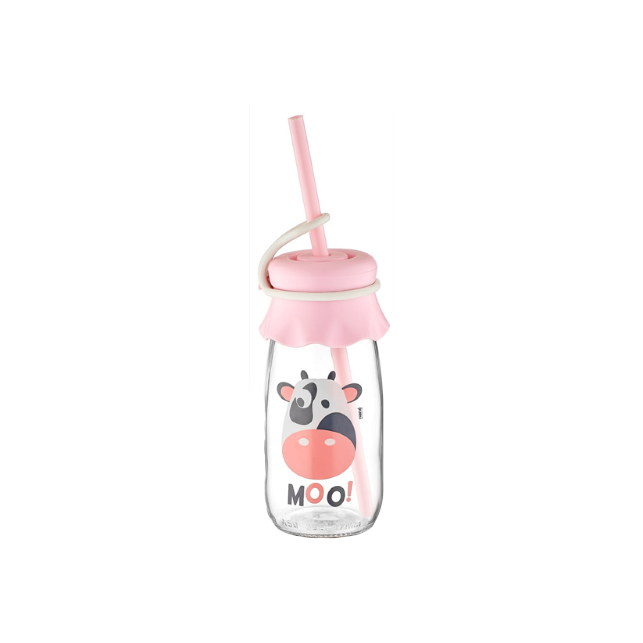 Hane Mikie Milk Bottle with Straw 250cc HN-1764