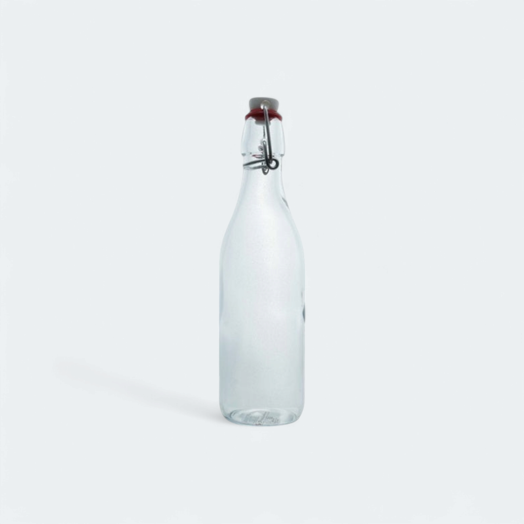 Pasabahce Glass Bottle with Swing Clip Lid White 500ml 24063