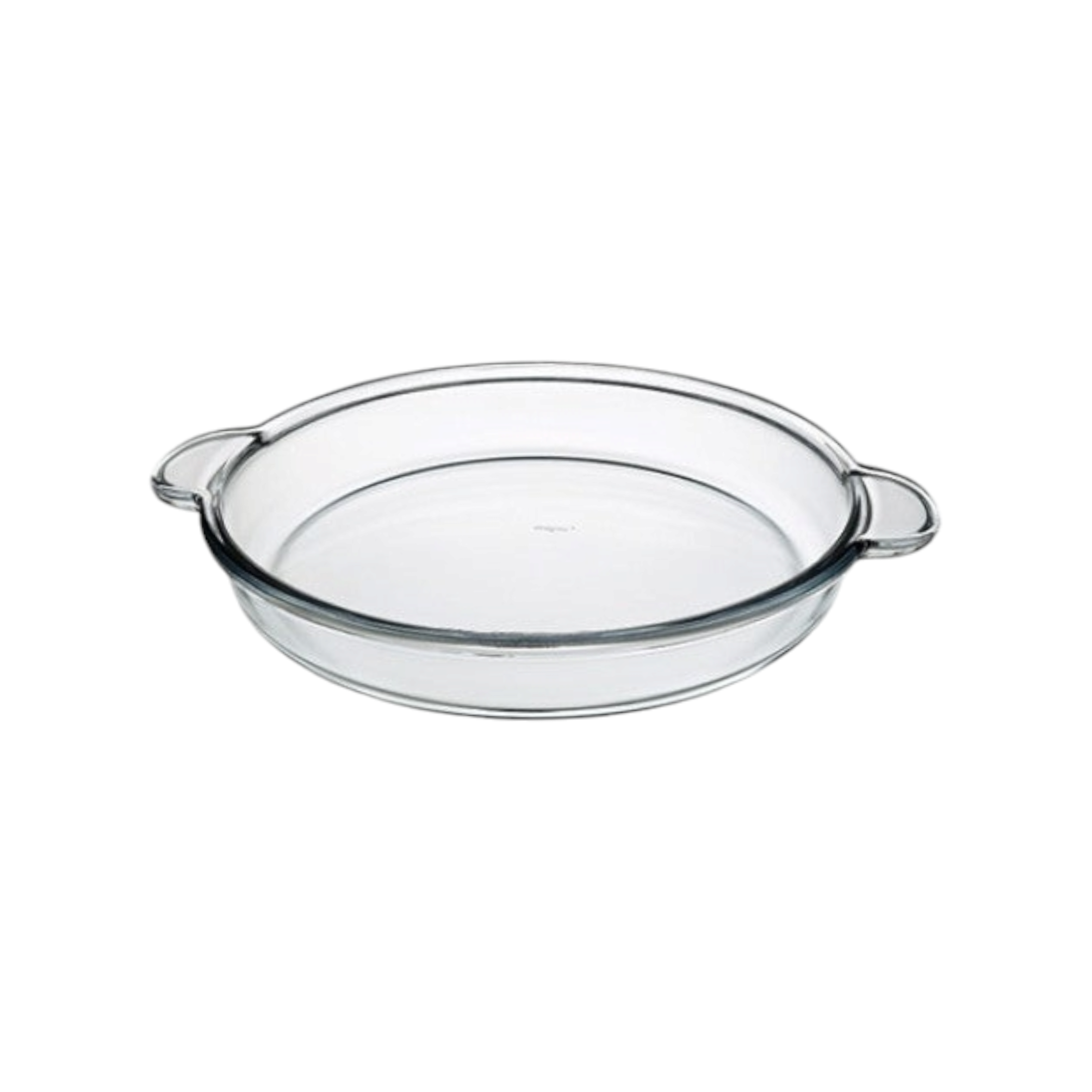 Borcam Glass Baker Tray Round with handle 21x25x5cm 40006