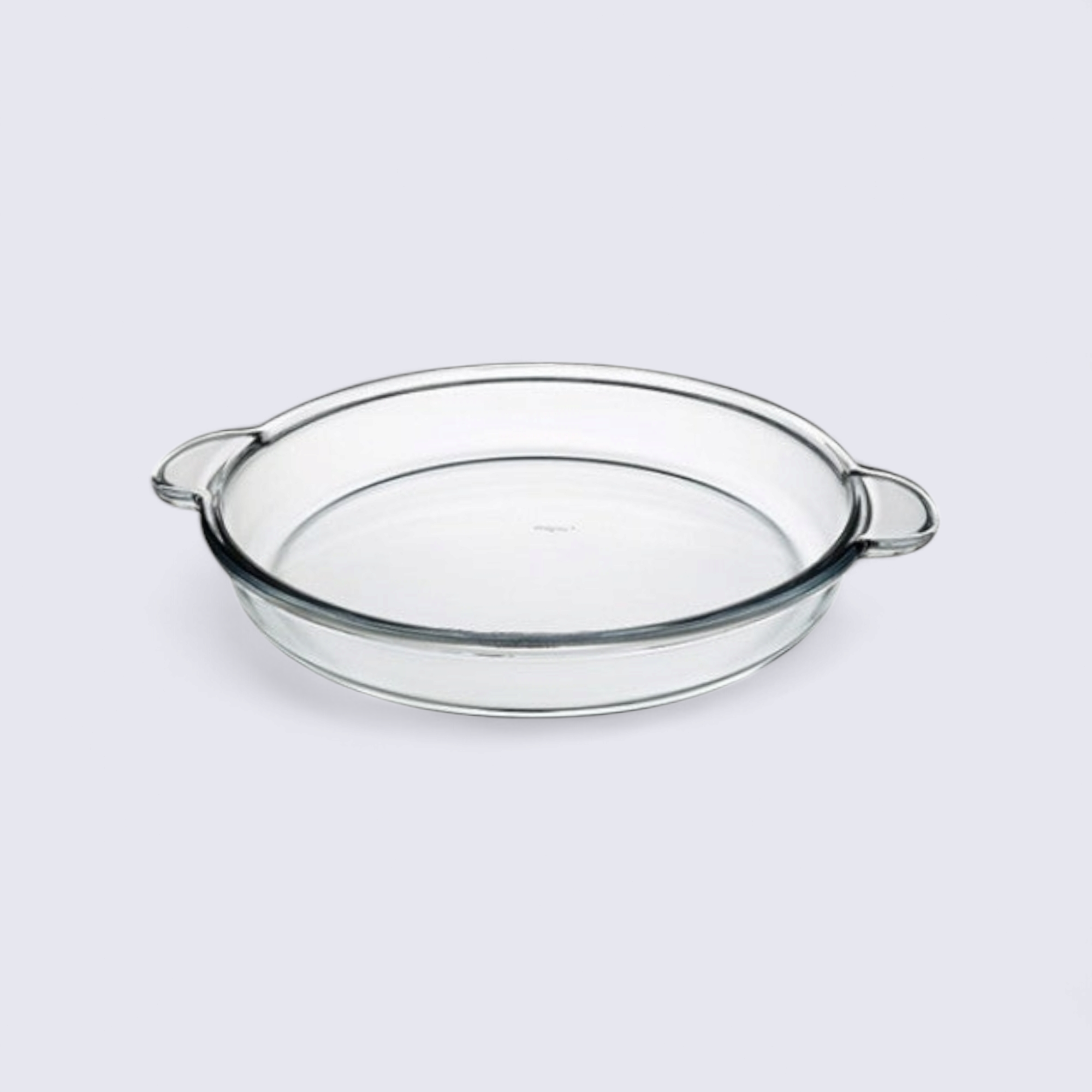 Borcam Glass Baker Tray Round with handle 21x25x5cm 40006