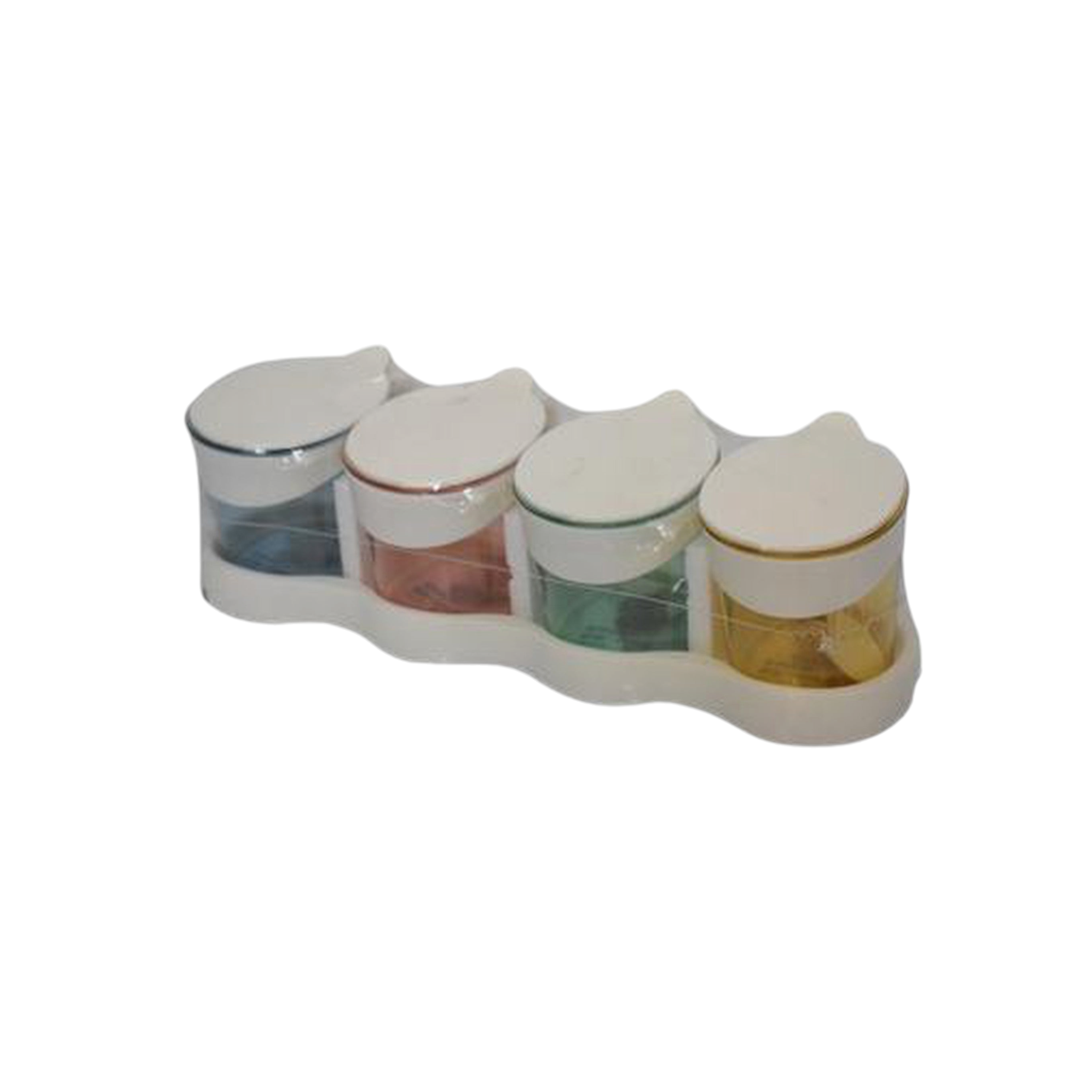 Acrylic Seasoning Storage Spice Box 4 Comparment 450