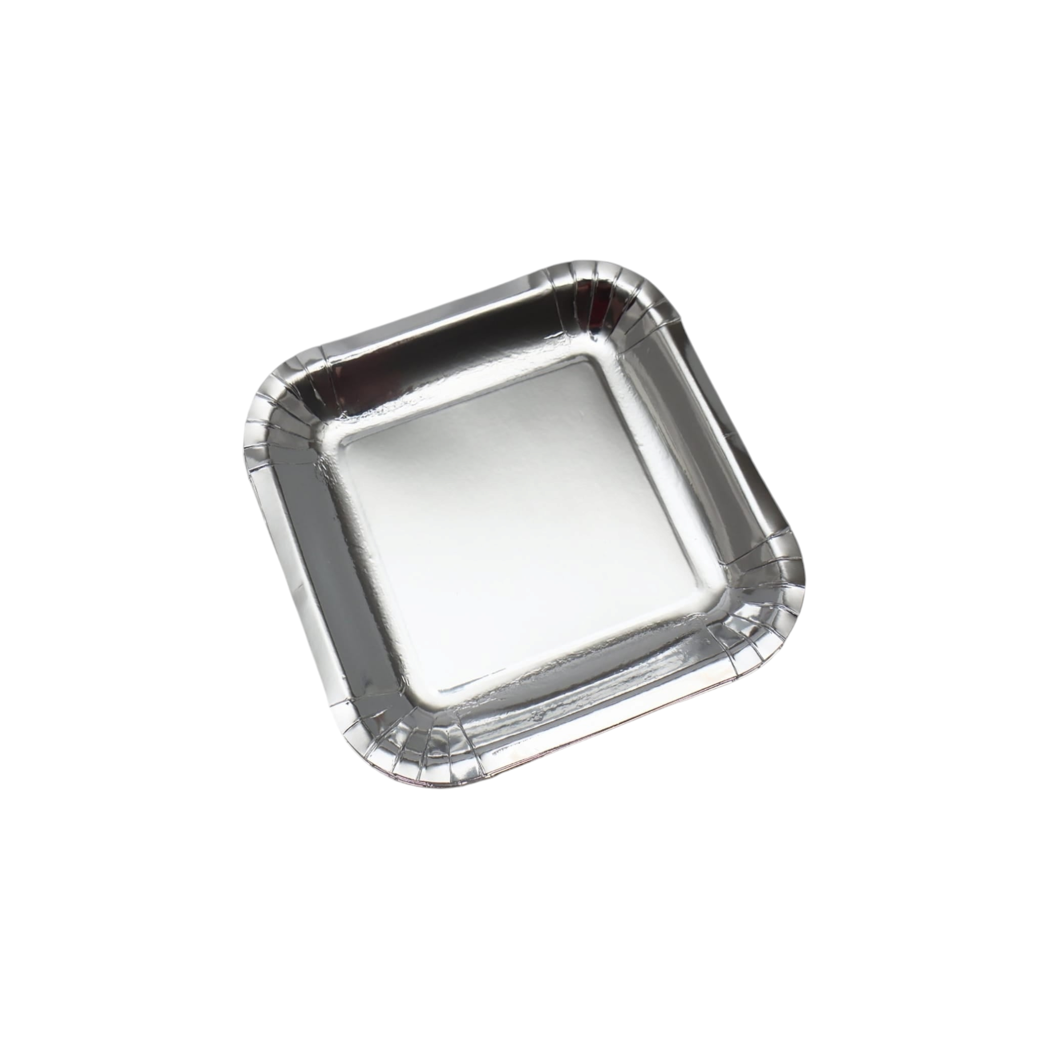 Disposable Party Paper Plate Square Pearl 7Inch 18cm 10pack