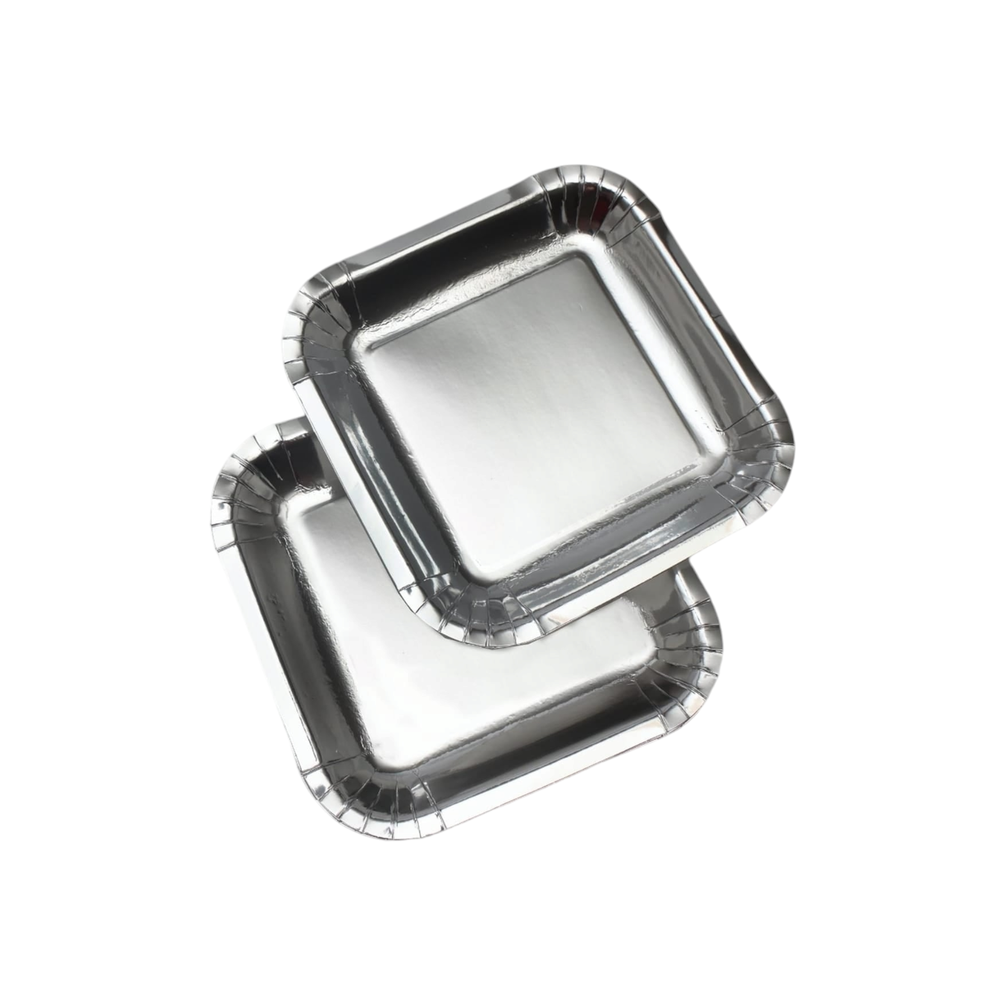 Disposable Party Paper Plate Square Pearl 7Inch 18cm 10pack