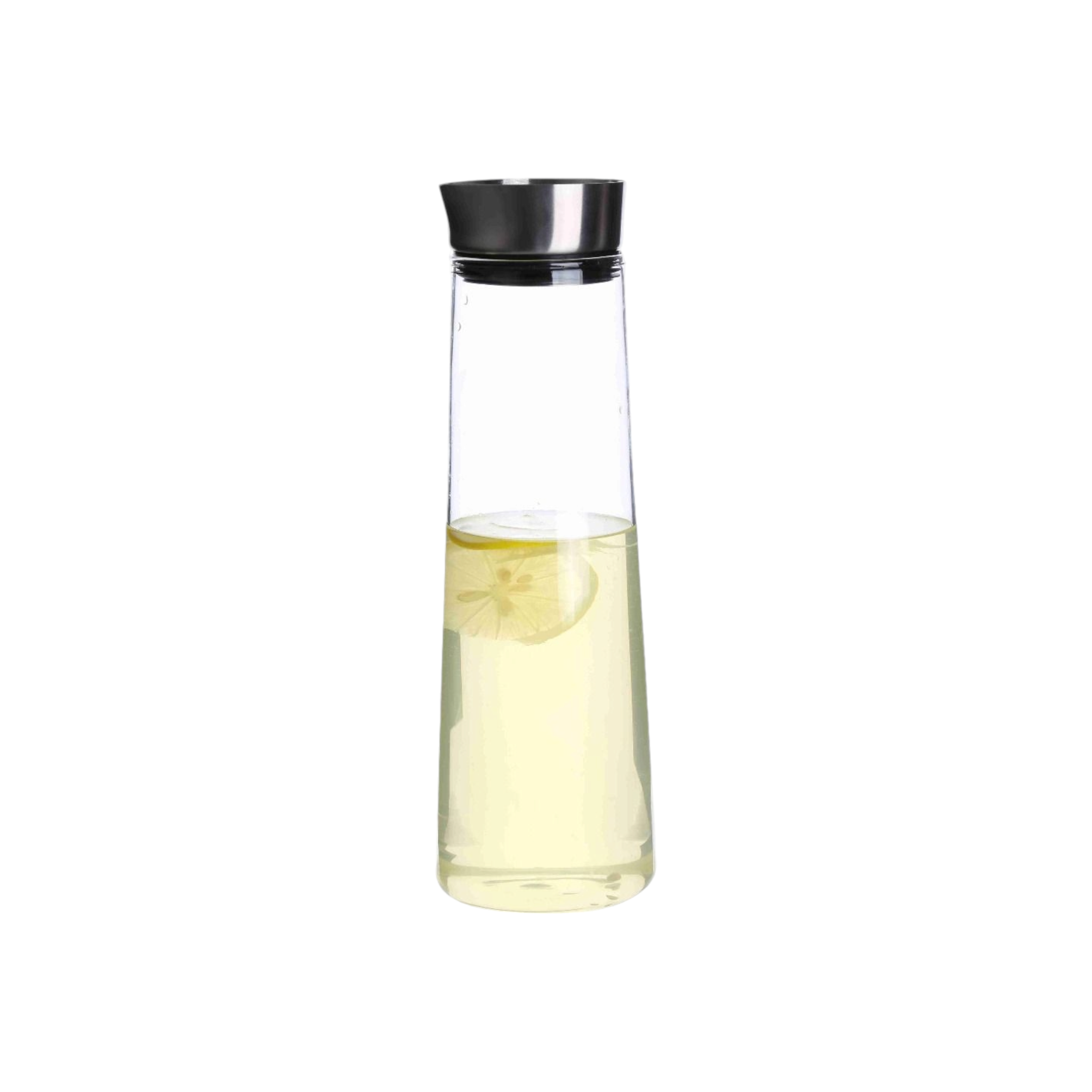 Decanter 1.3L V-Shaped Glass Bottle with Steel Lid 27047